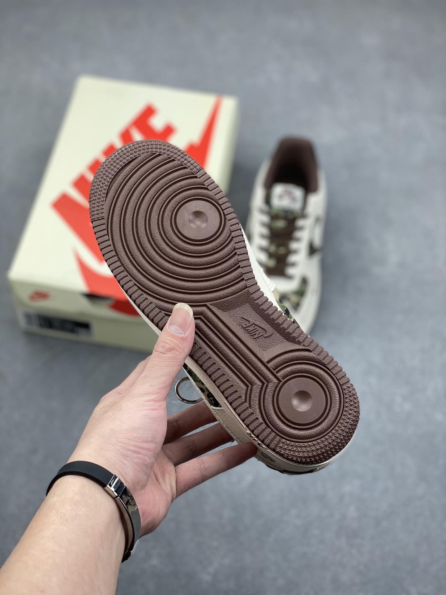 Nike Air Force 1 '07 Low Bape Collaboration Brown Camo Sneakers Limited Edition 7 i1732212870 6839 0