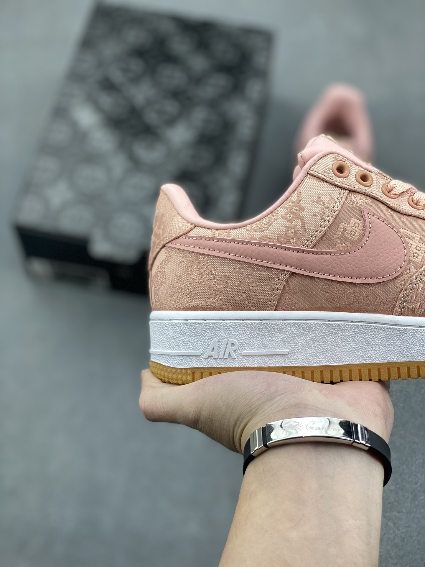 CLOT x Nike Air Force 1 Low PRM Rose Gold Silk Sneaker CJ5290-600 6 i1732292608 9024 7