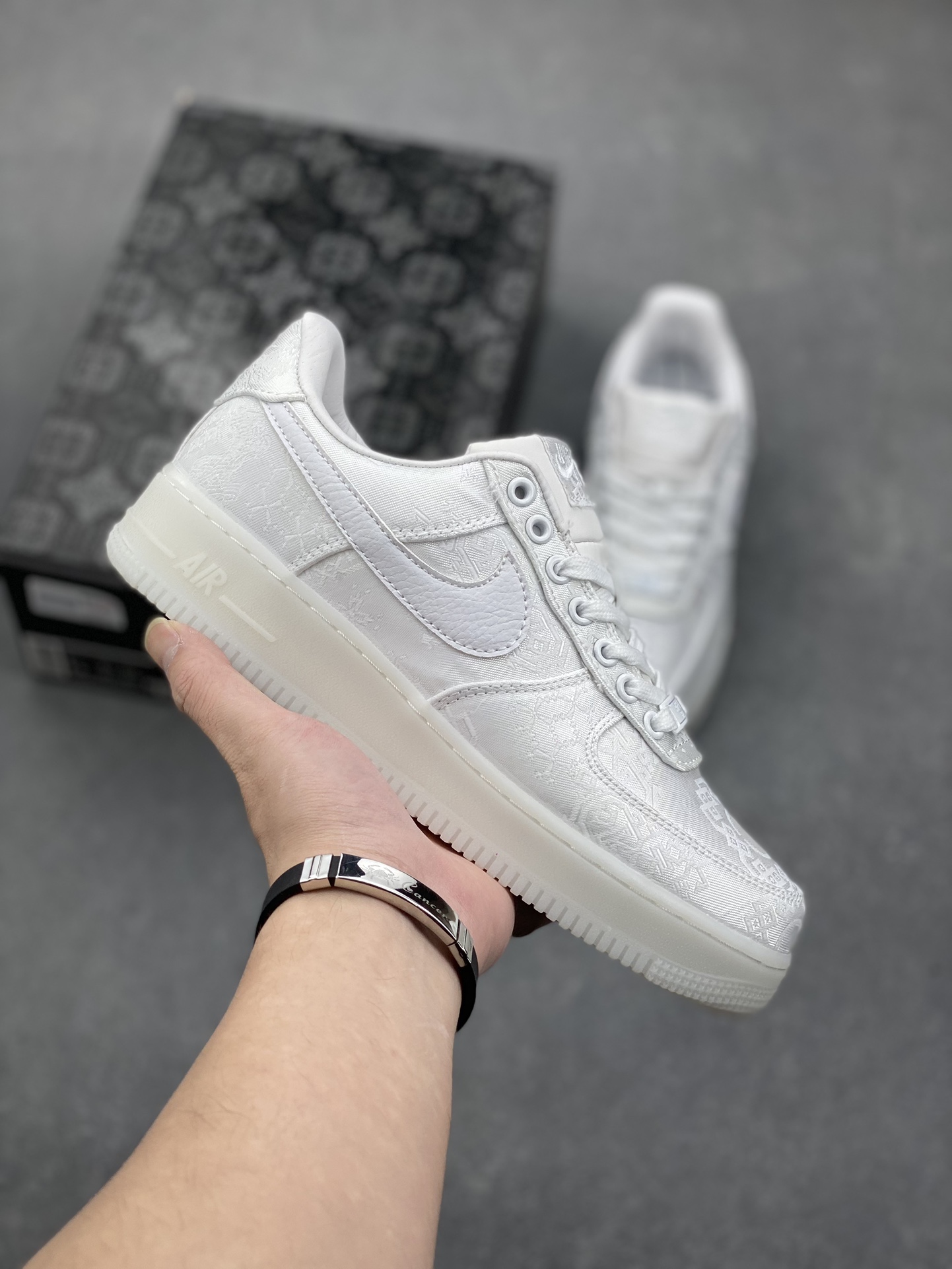 CLOT x Nike Air Force 1 Low PRM 'Rose Gold' White Silk Sneakers 2 i1732292752 6586 0