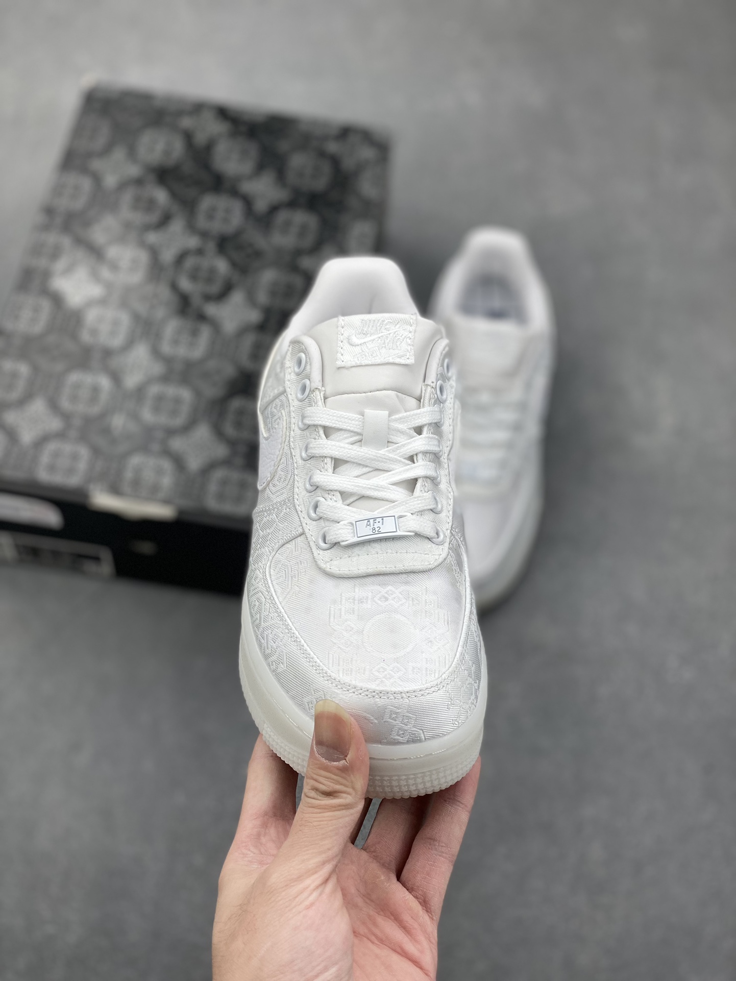 CLOT x Nike Air Force 1 Low PRM 'Rose Gold' White Silk Sneakers 3 i1732292752 8297 8