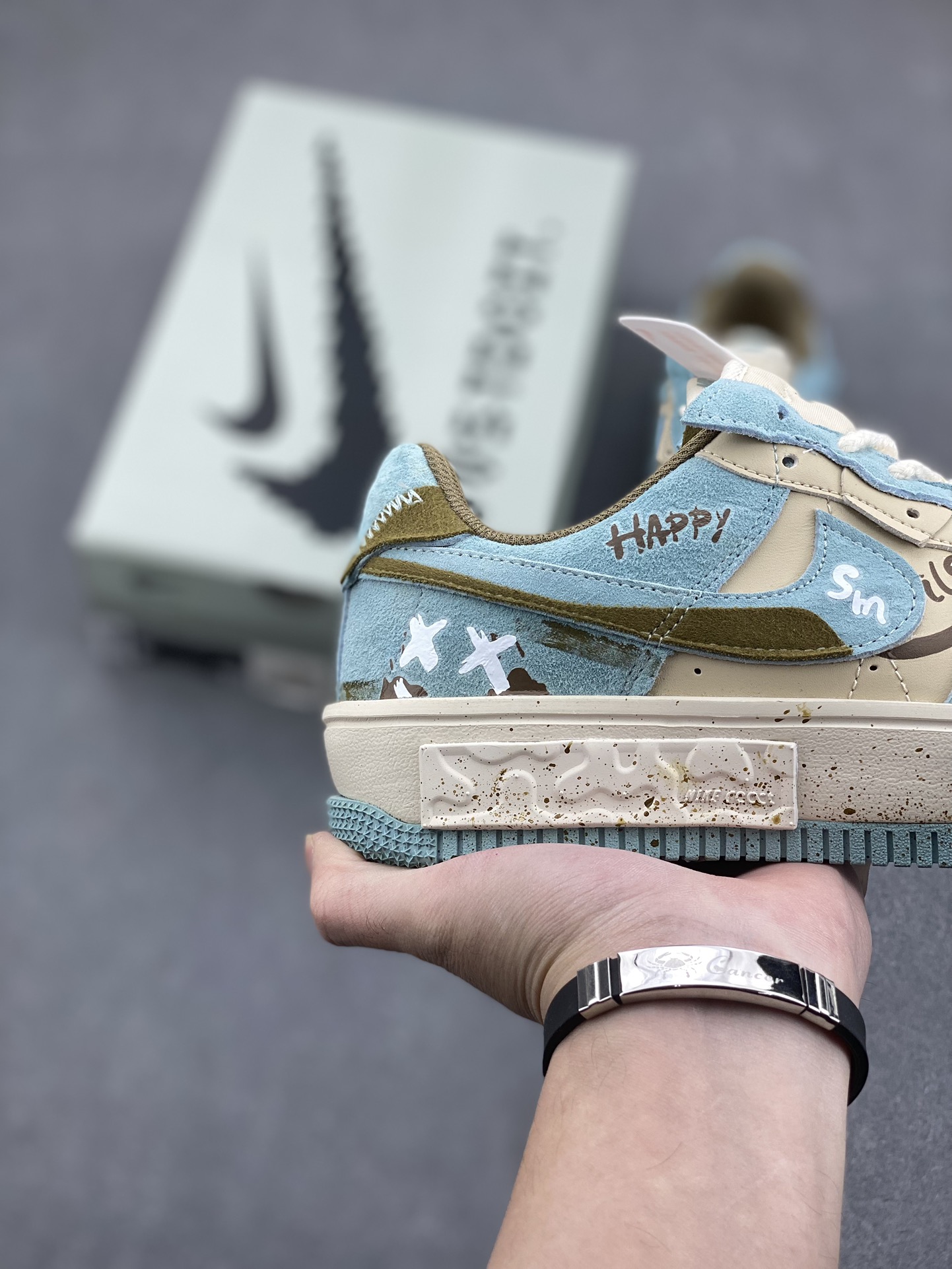 NK Air Force 1 Fontanka 'Enjoy Life' Custom Low-Top Sneakers CW6688-508 6 i1732292882 384 3