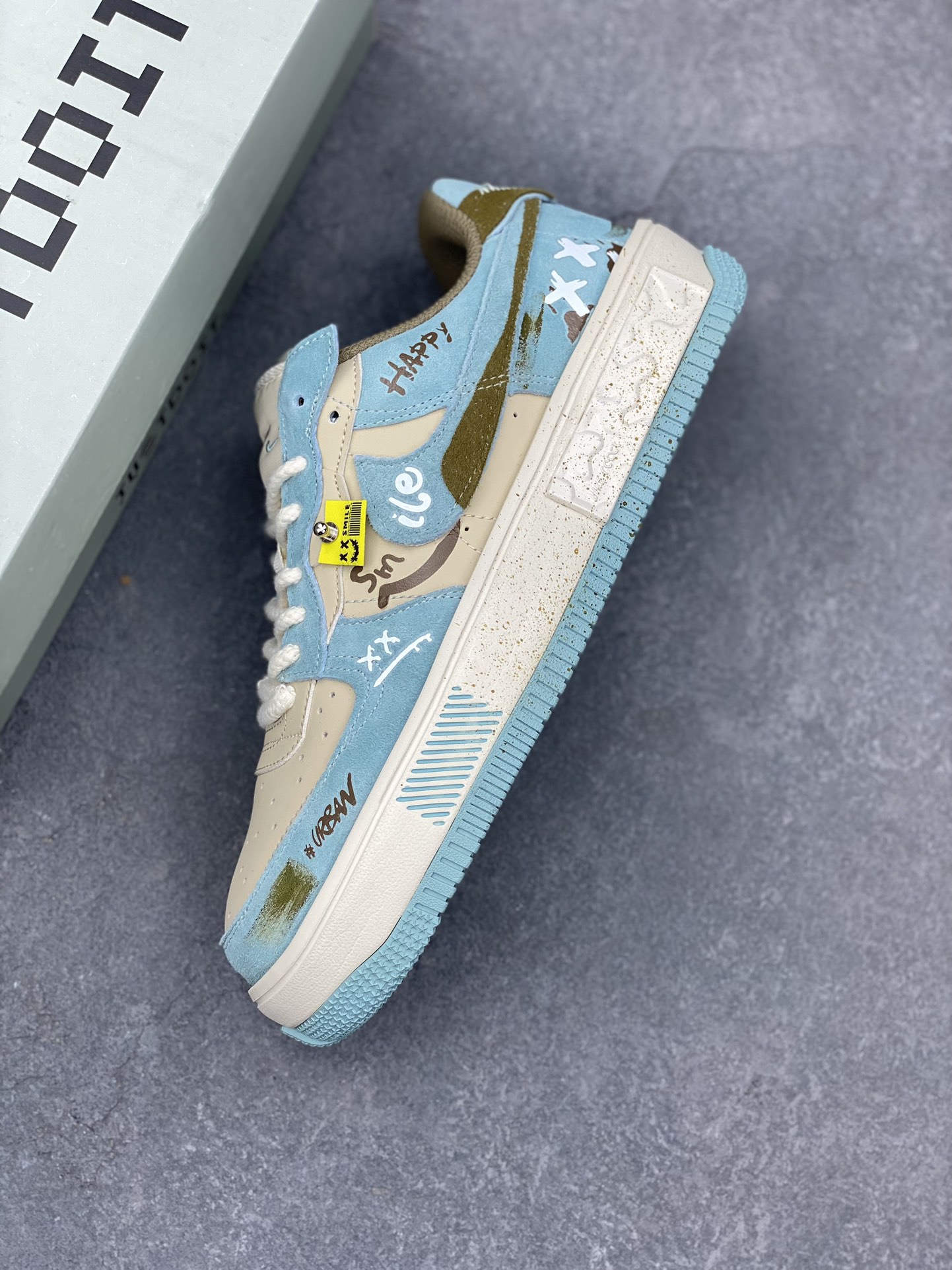 NK Air Force 1 Fontanka 'Enjoy Life' Custom Low-Top Sneakers CW6688-508 8 i1732292882 4452 7