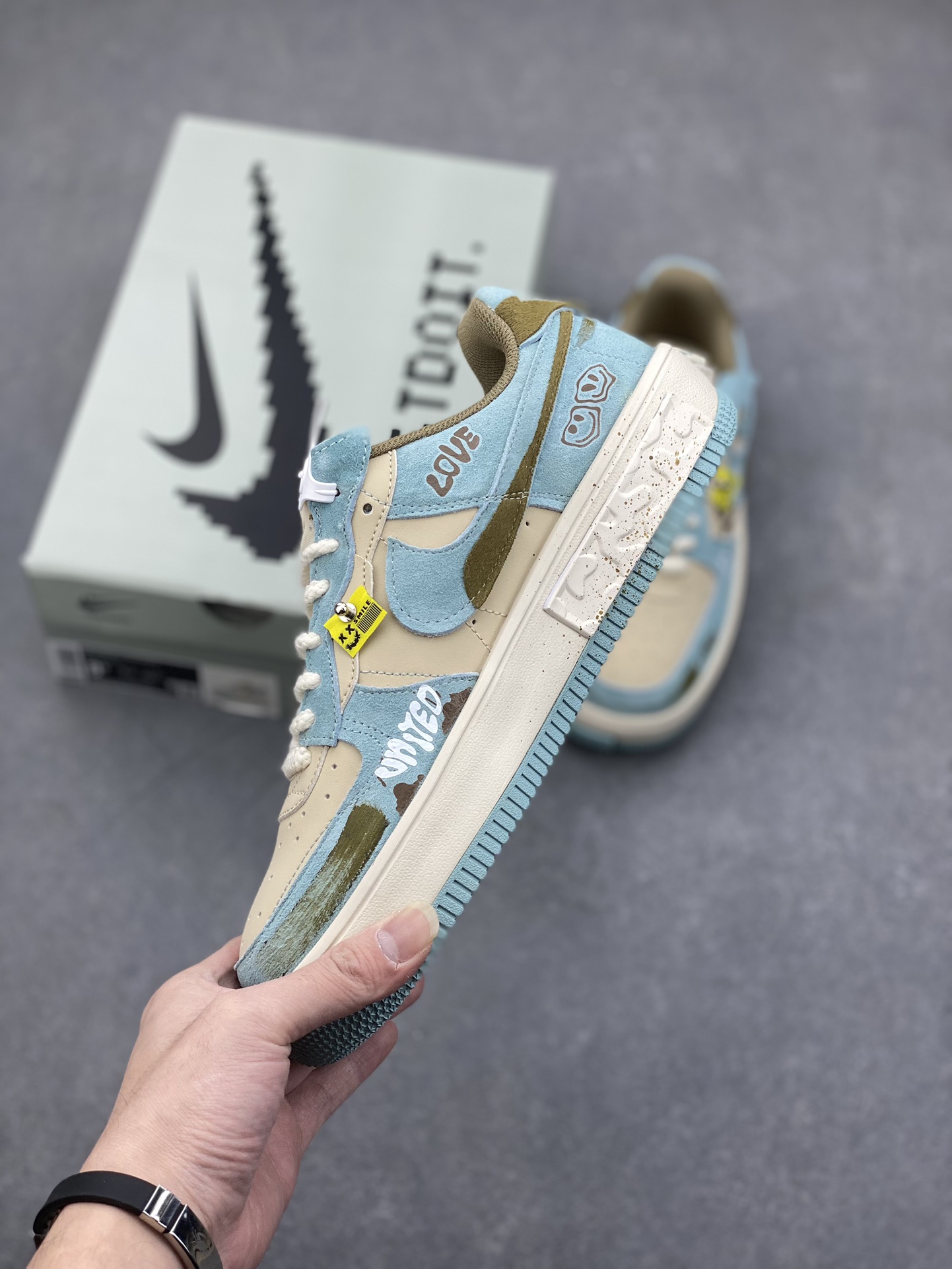 NK Air Force 1 Fontanka 'Enjoy Life' Custom Low-Top Sneakers CW6688-508 4 i1732292882 6022 0