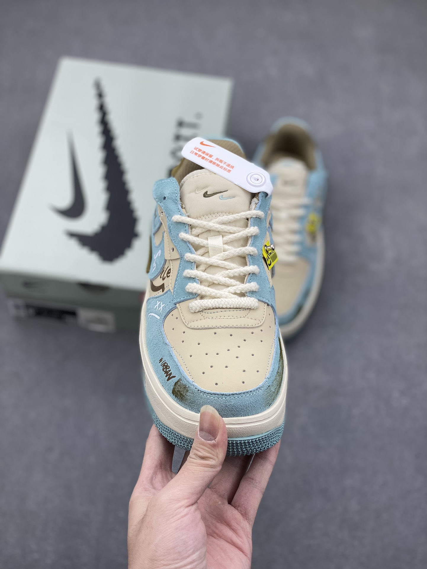 NK Air Force 1 Fontanka 'Enjoy Life' Custom Low-Top Sneakers CW6688-508 3 i1732292882 9767 5