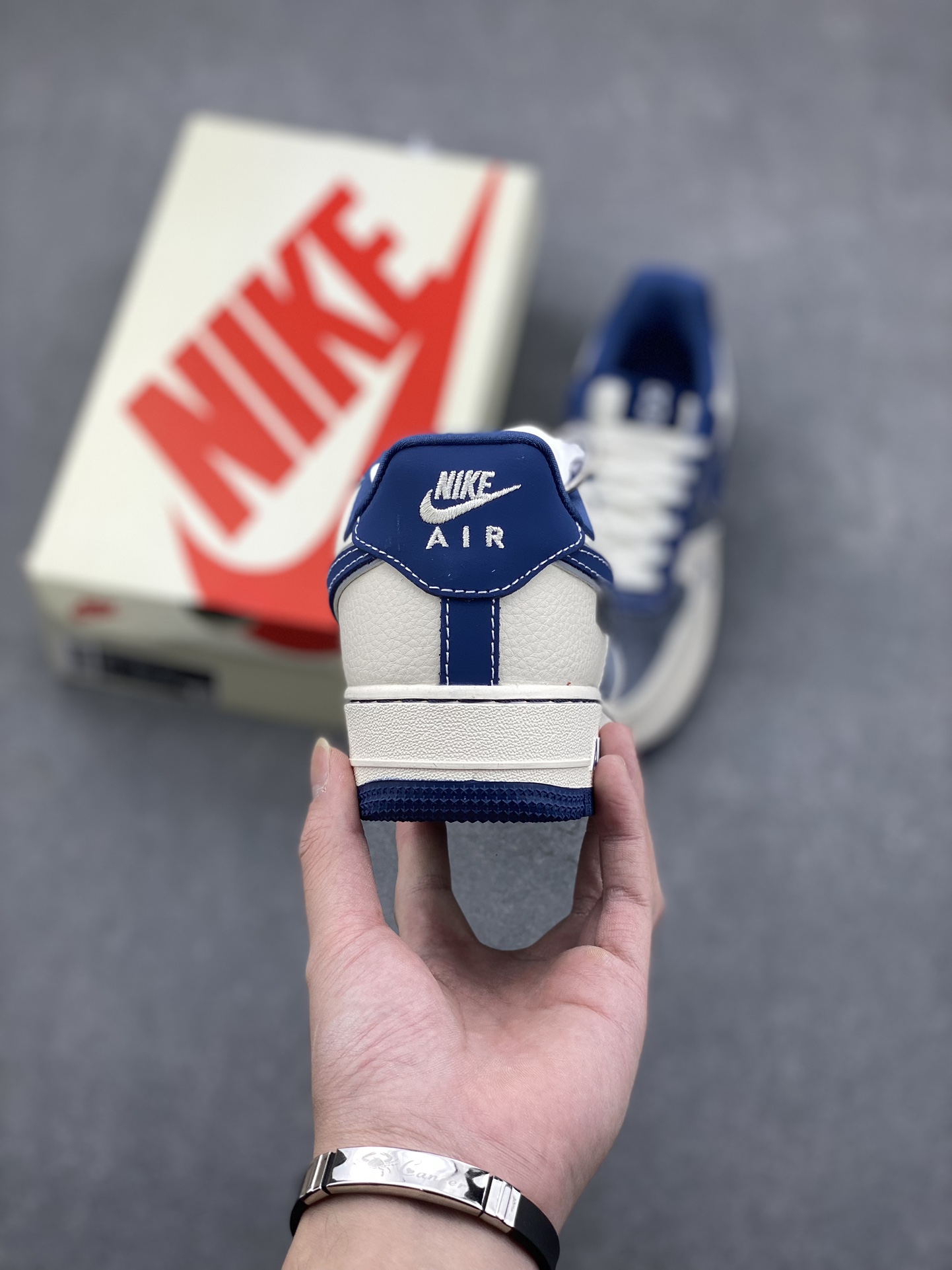 Nike Air Force 1 '07 Low 'Violent Bear' Sneakers - Gray, Beige, and Blue 5 i1732293165 3299 7