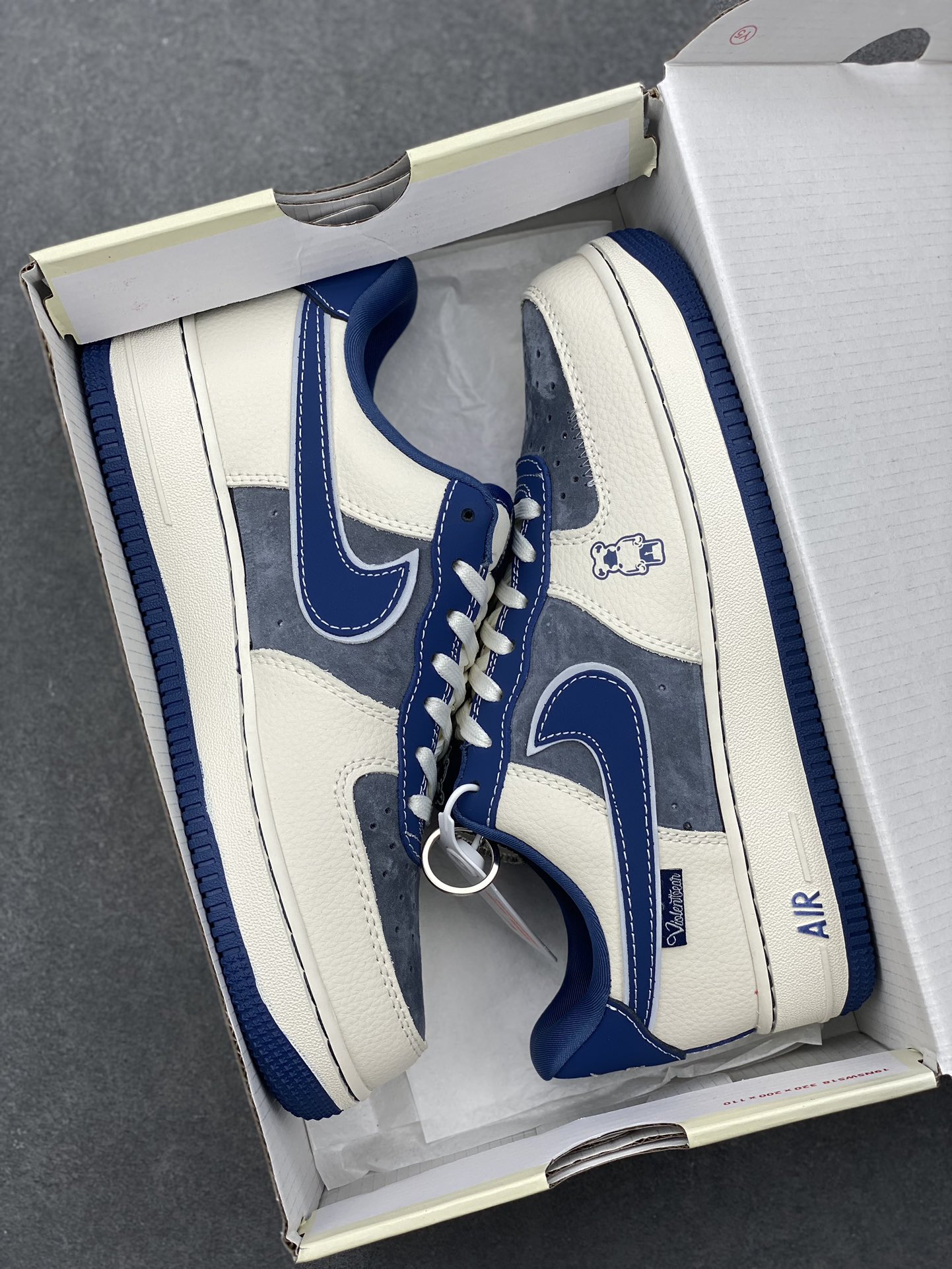 Nike Air Force 1 '07 Low 'Violent Bear' Sneakers - Gray, Beige, and Blue 10 i1732293165 4630 8