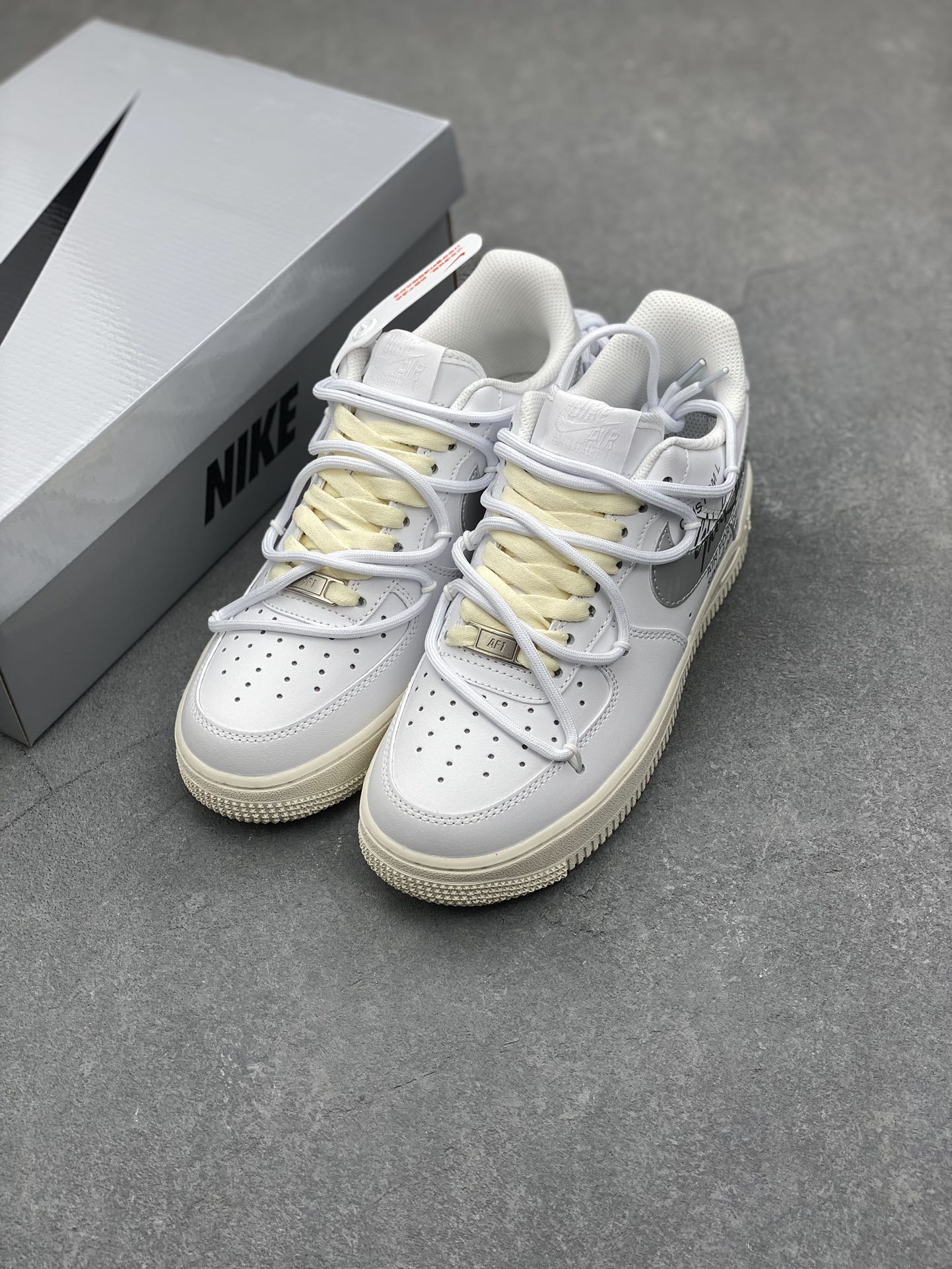 Nike Air Force 1 Low '07 Custom Sneakers - Anime Theme - Silver Swoosh 9 i1732380689 2038 3