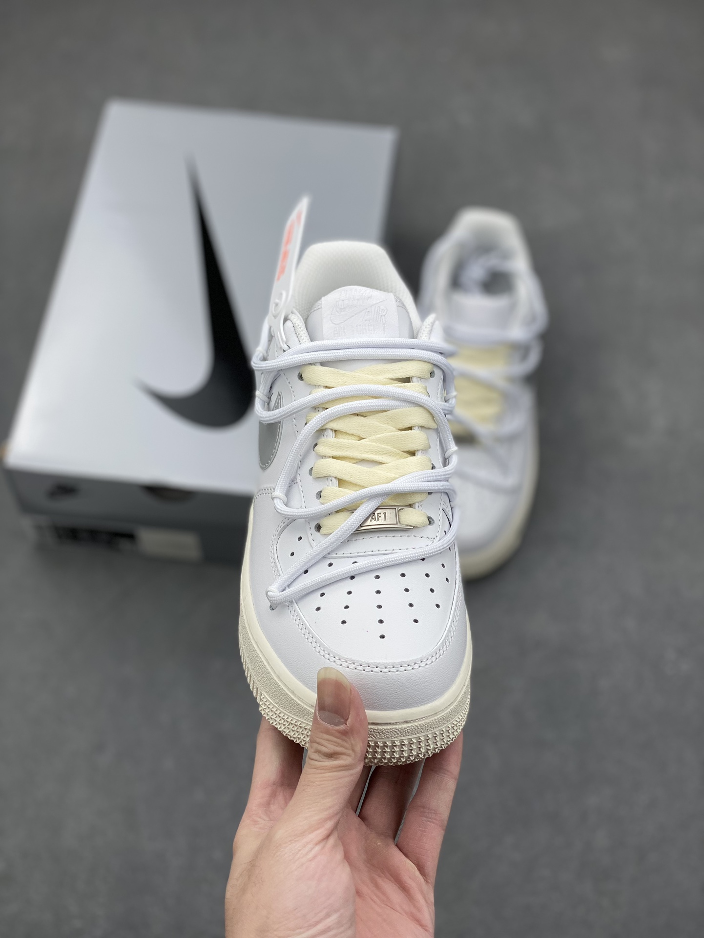 Nike Air Force 1 Low '07 Custom Sneakers - Anime Theme - Silver Swoosh 3 i1732380689 5315 6