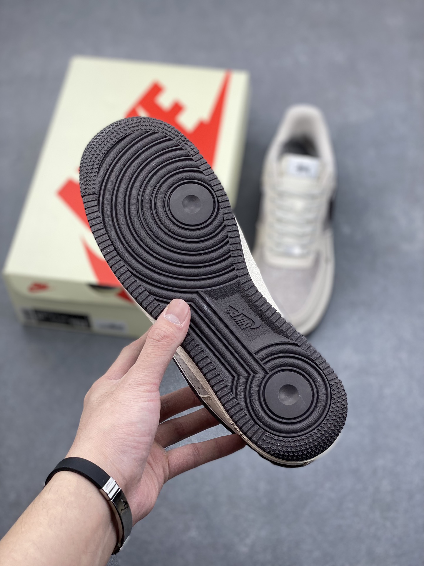 Nike Air Force 1 '07 Low Stussy Collab Sneakers - Cream/Black 7 i1732485514 4650 6