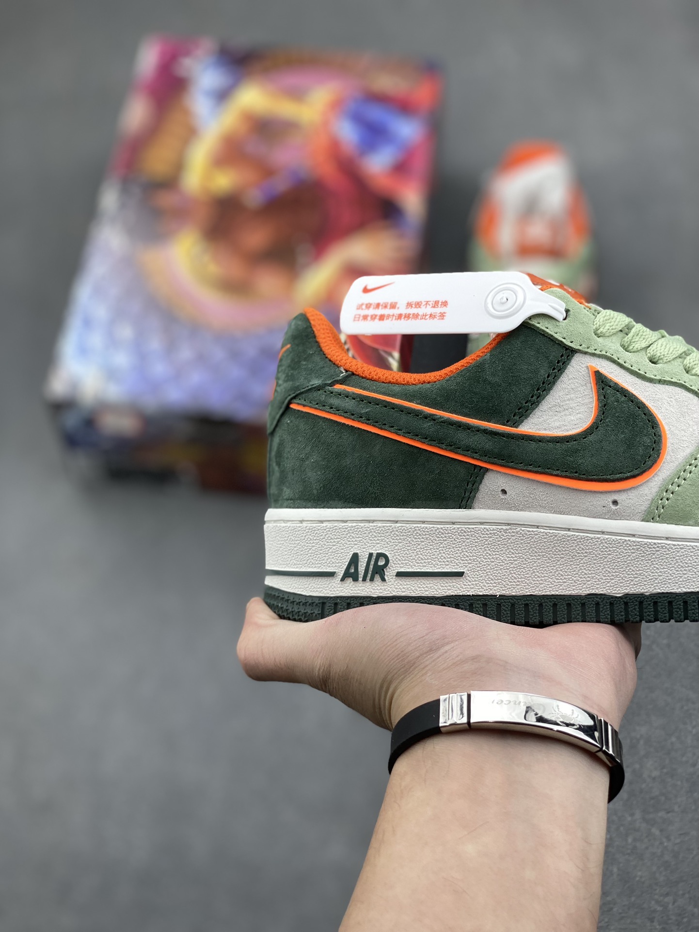 Nike Air Force 1 Low '07 Green Suede Casual Sneakers 6 i1732491128 2163 7