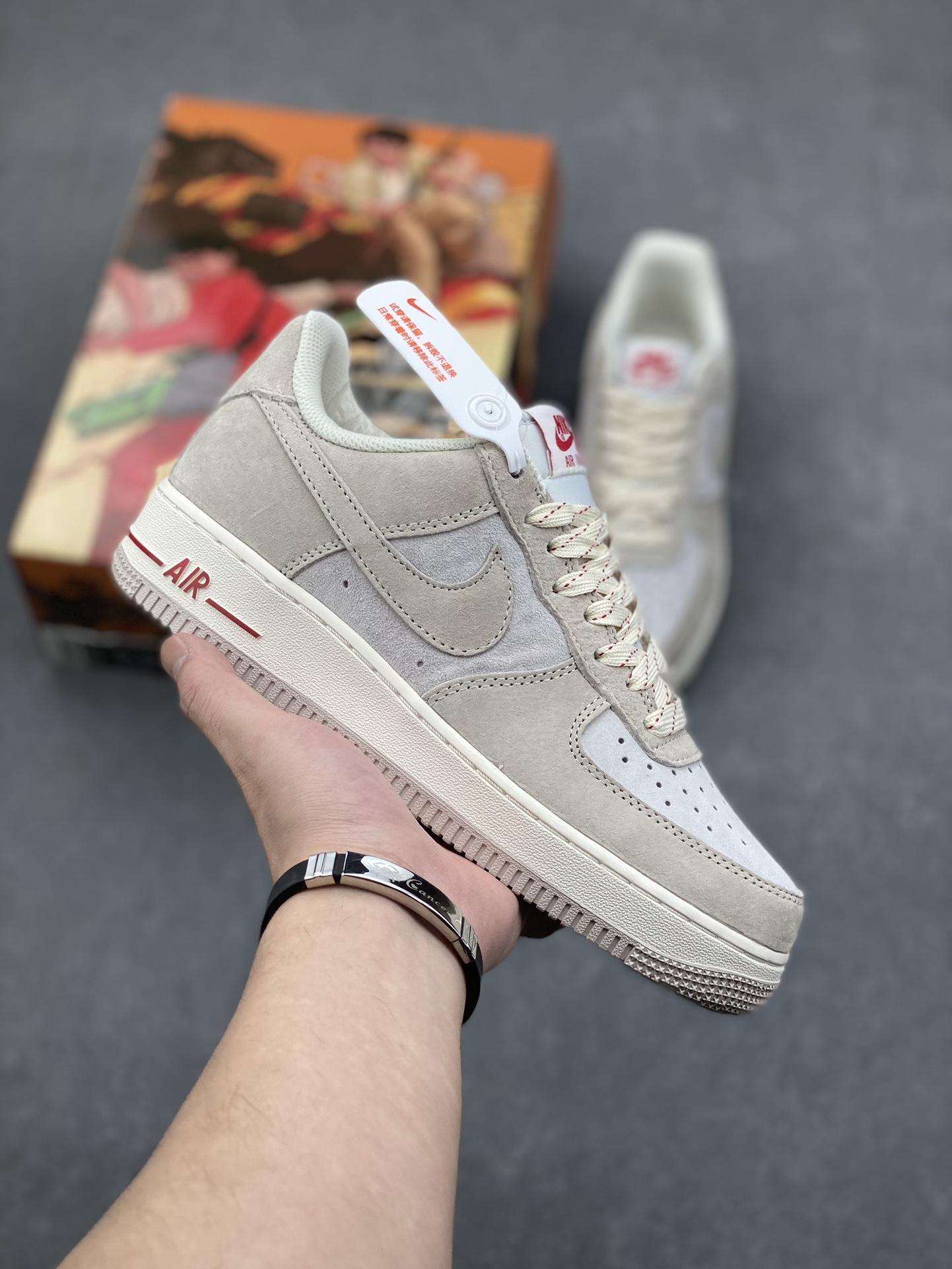 AKIRA x Nike Air Force 1 Low '07 Light Pink Suede Sneakers - Size 36-45 2 i1732564248 3625 0