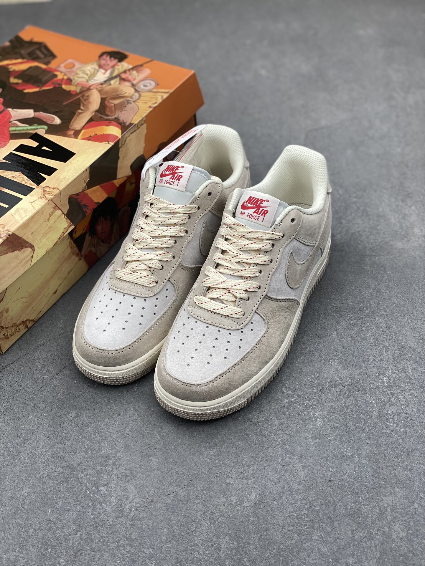 AKIRA x Nike Air Force 1 Low '07 Light Pink Suede Sneakers - Size 36-45 9 i1732564249 3639 0