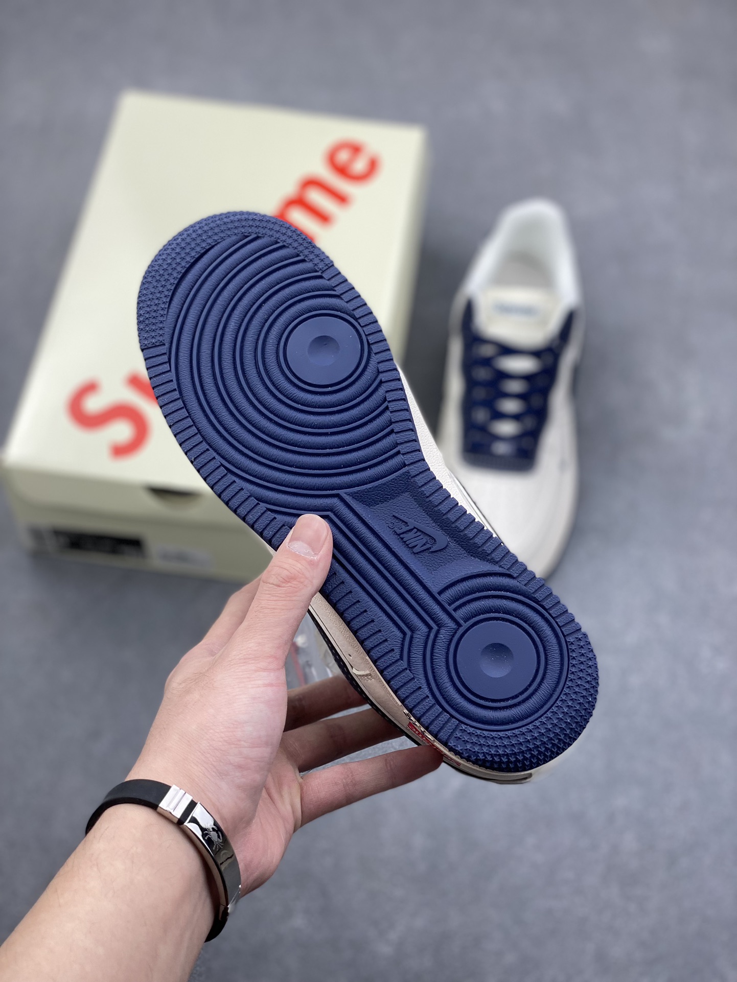 Nike Air Force 1 '07 Low Stone Island Supreme Collab - Navy/Cream 7 i1732566056 6359 4