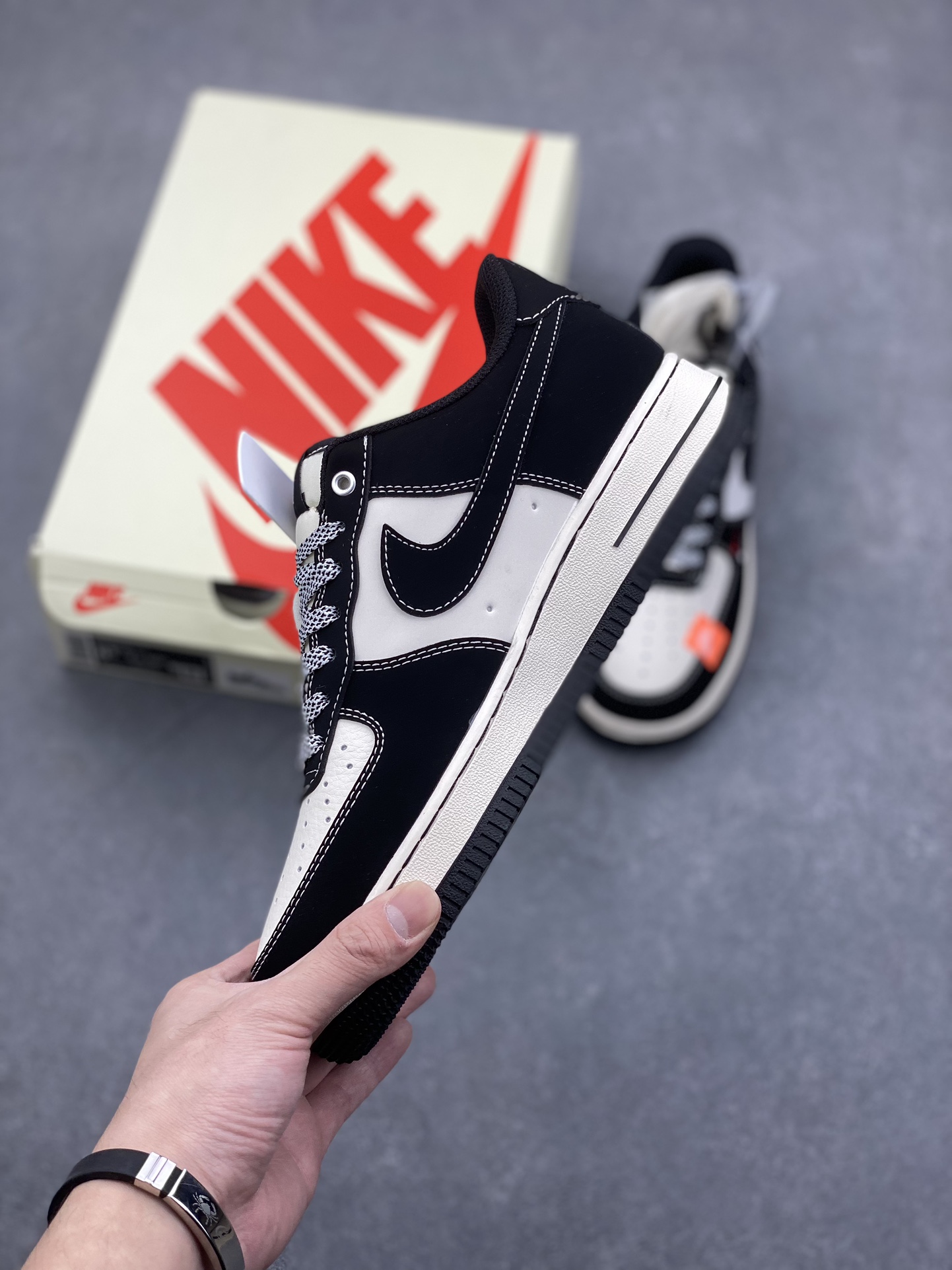 Nike Air Force 1 '07 Low Stussy Collab Black/White Sneakers 4 i1732566128 901 5