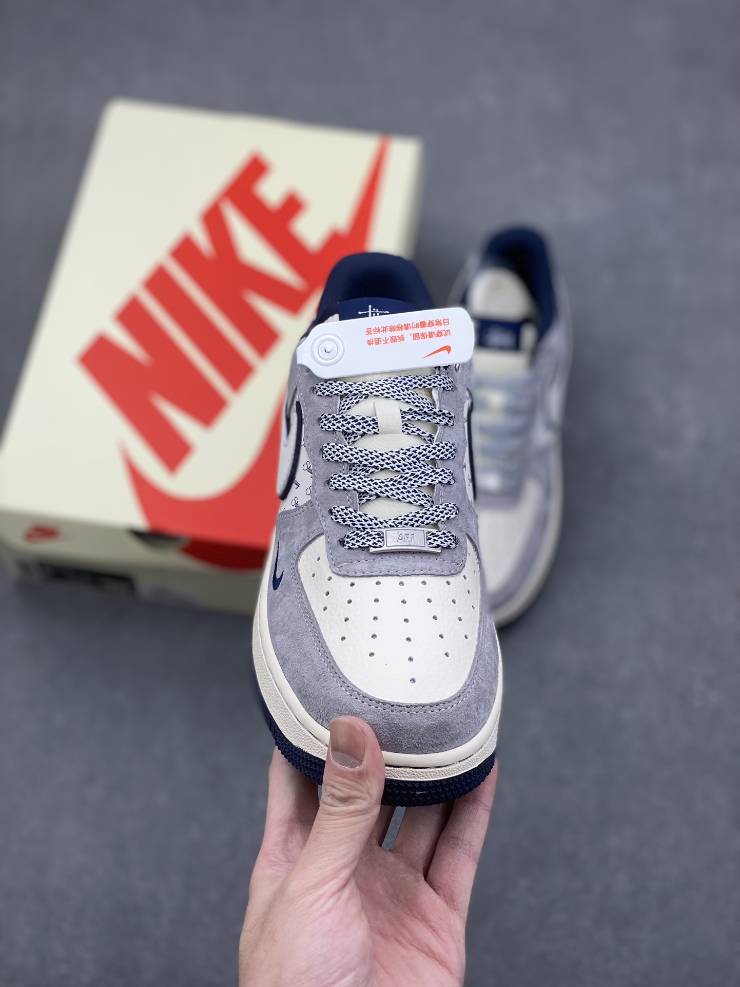 Nike Air Force 1 '07 Low Stussy Grey White Blue Sneakers 3 i1732736352 1712 8