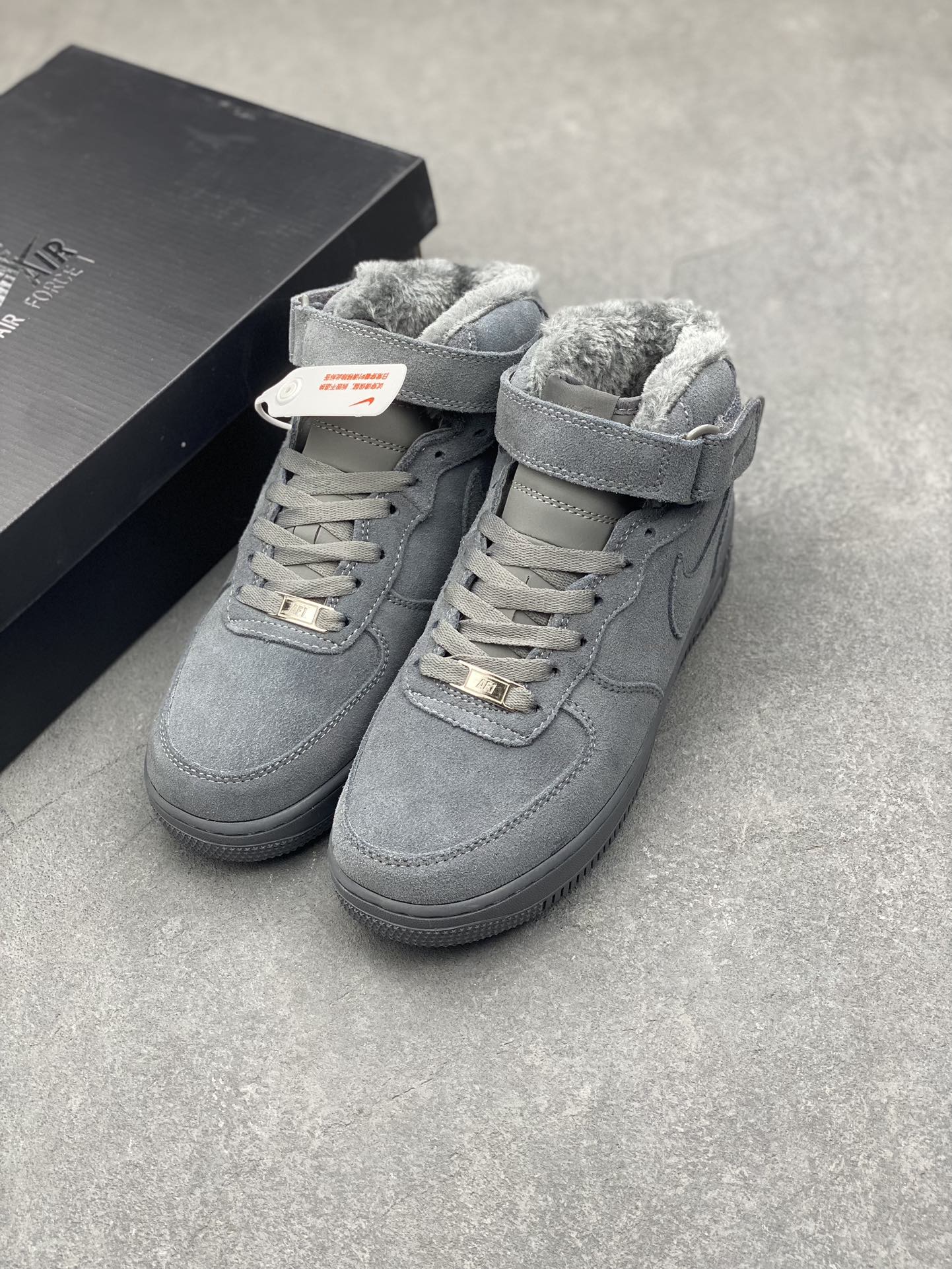 Nike Air Force 1 '07 Low Grey Suede High-Top Sneaker (Sizes 36-45) 9 i1732811010 796 0