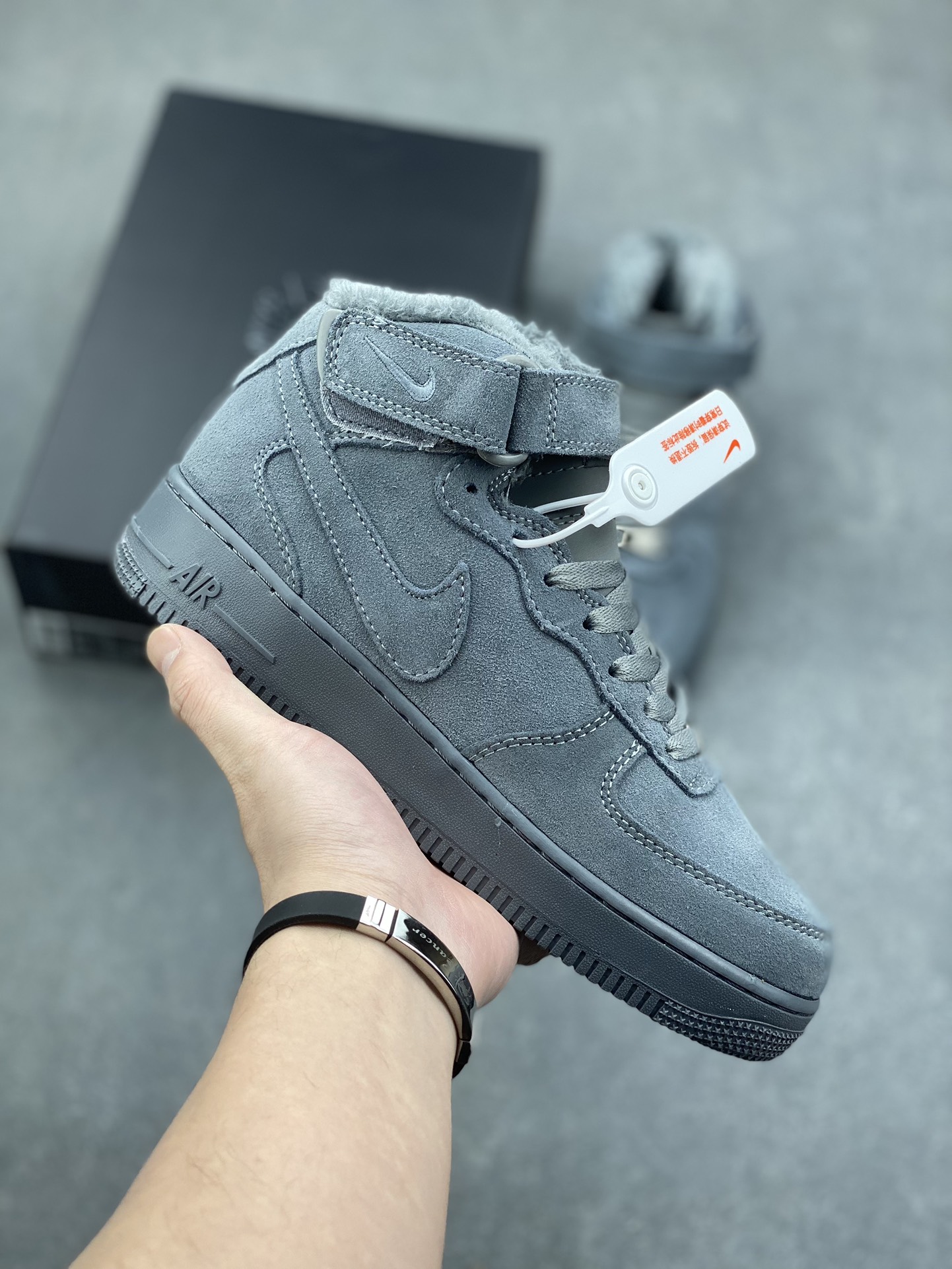 Nike Air Force 1 '07 Low Grey Suede High-Top Sneaker (Sizes 36-45) 2 i1732811011 7222 5