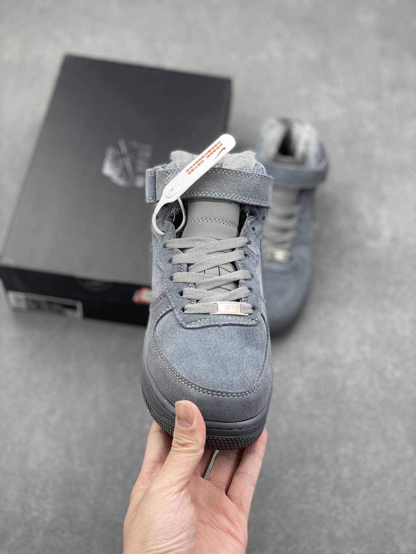 Nike Air Force 1 '07 Low Grey Suede High-Top Sneaker (Sizes 36-45) 3 i1732811011 9306 4