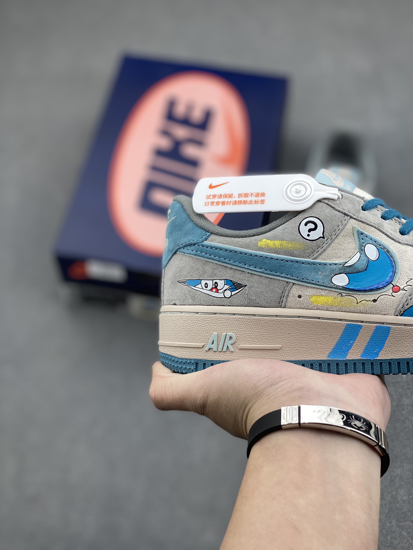 Nike Air Force 1 Low "Time Machine" Doraemon Custom Sneakers 6 i1732811117 953 4