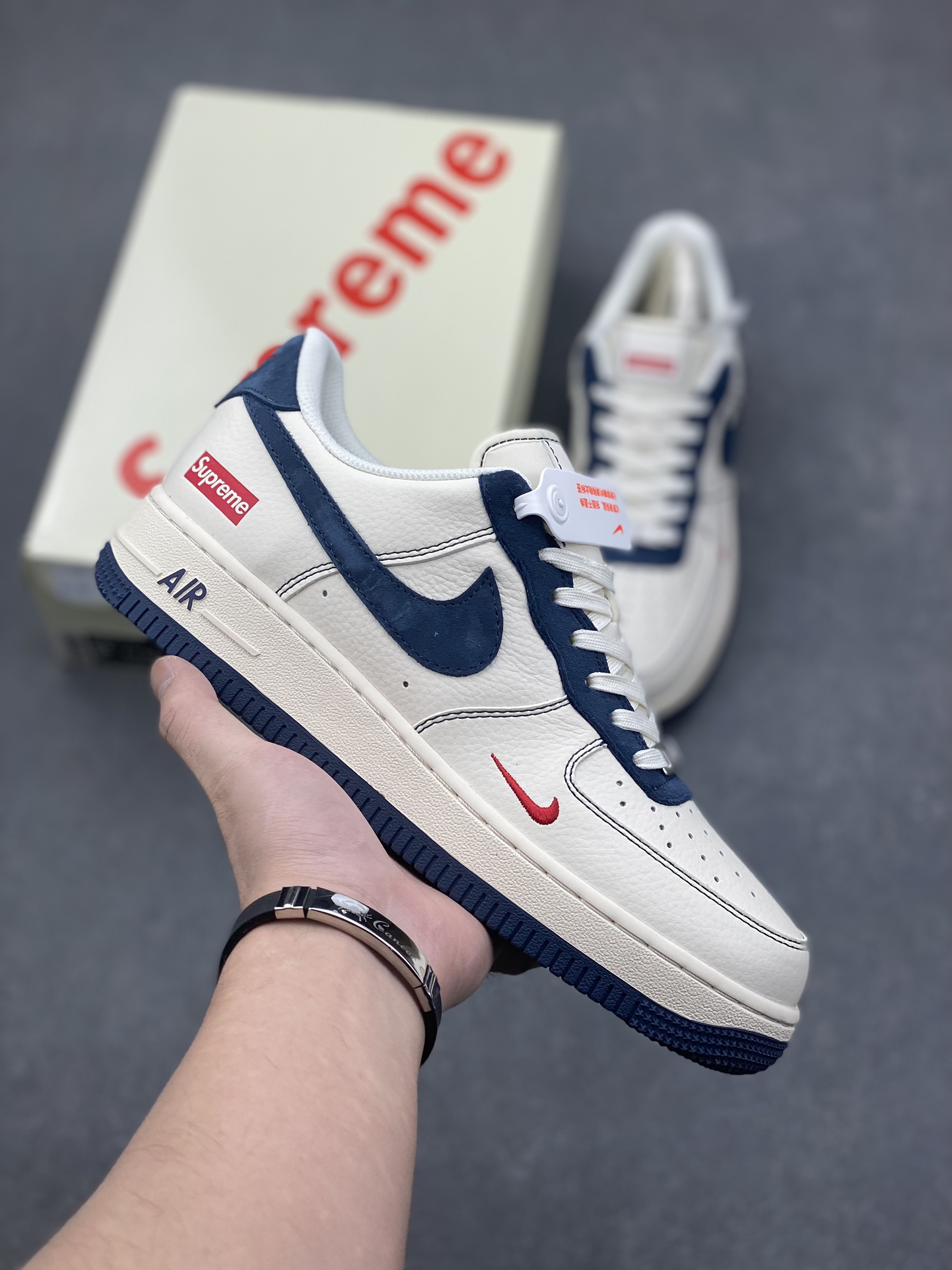 Nike Air Force 1 '07 Low Supreme Collaboration Sneakers - Blue/White 2 i1732915232 5700 2