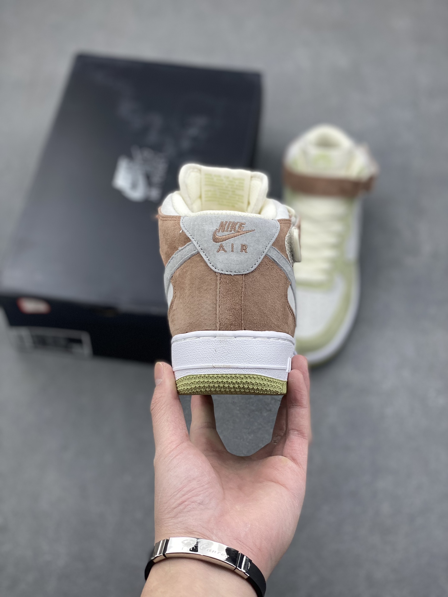 Nike Air Force 1 MID '07 Light Green/Grey Casual Sneakers,Original Suede 5 i1732915457 1905 5