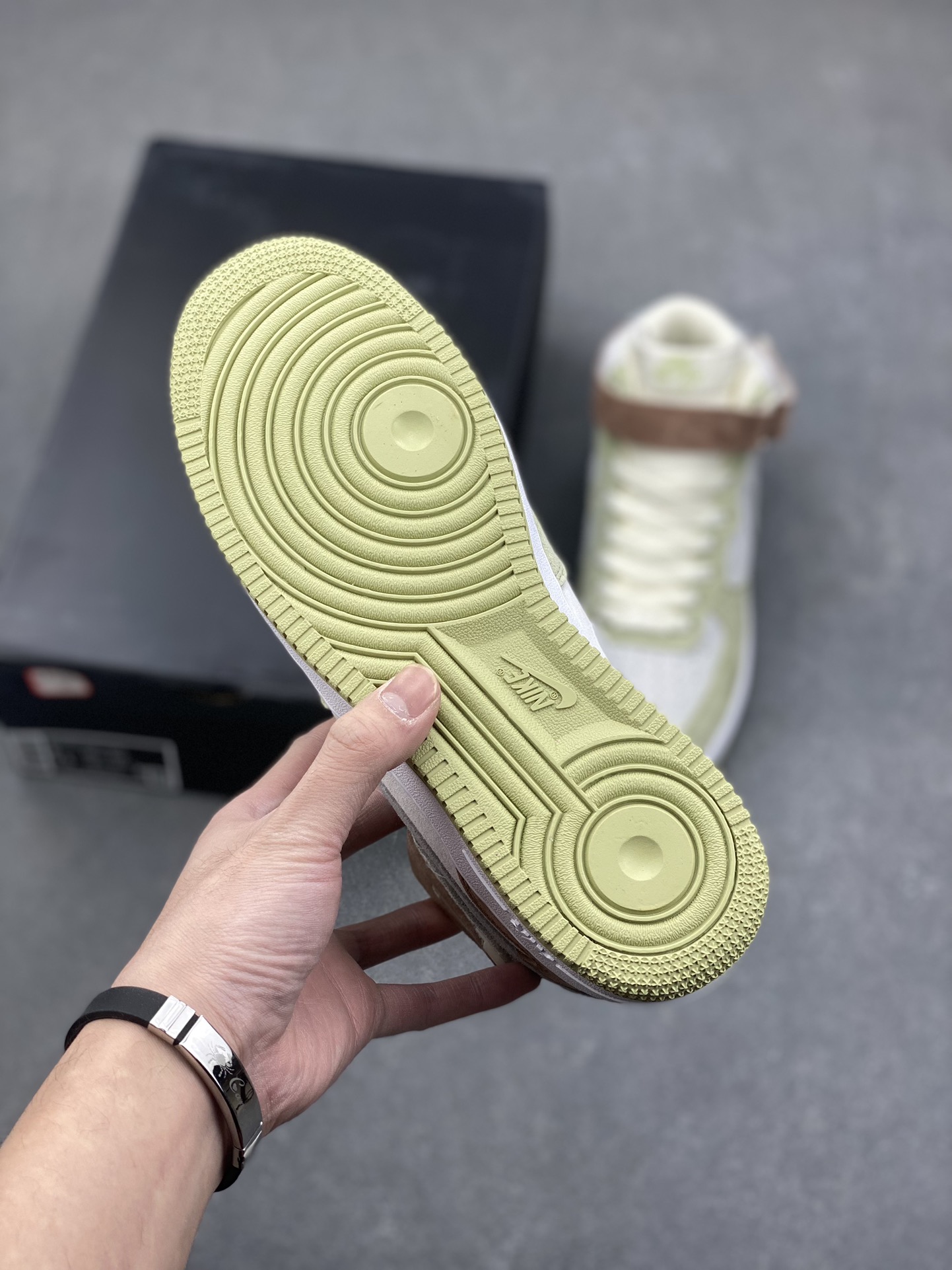 Nike Air Force 1 MID '07 Light Green/Grey Casual Sneakers,Original Suede 7 i1732915457 2165 8