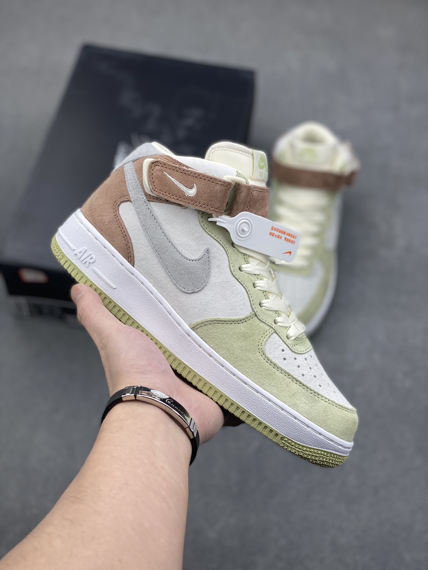 Nike Air Force 1 MID '07 Light Green/Grey Casual Sneakers,Original Suede 2 i1732915457 5923 1