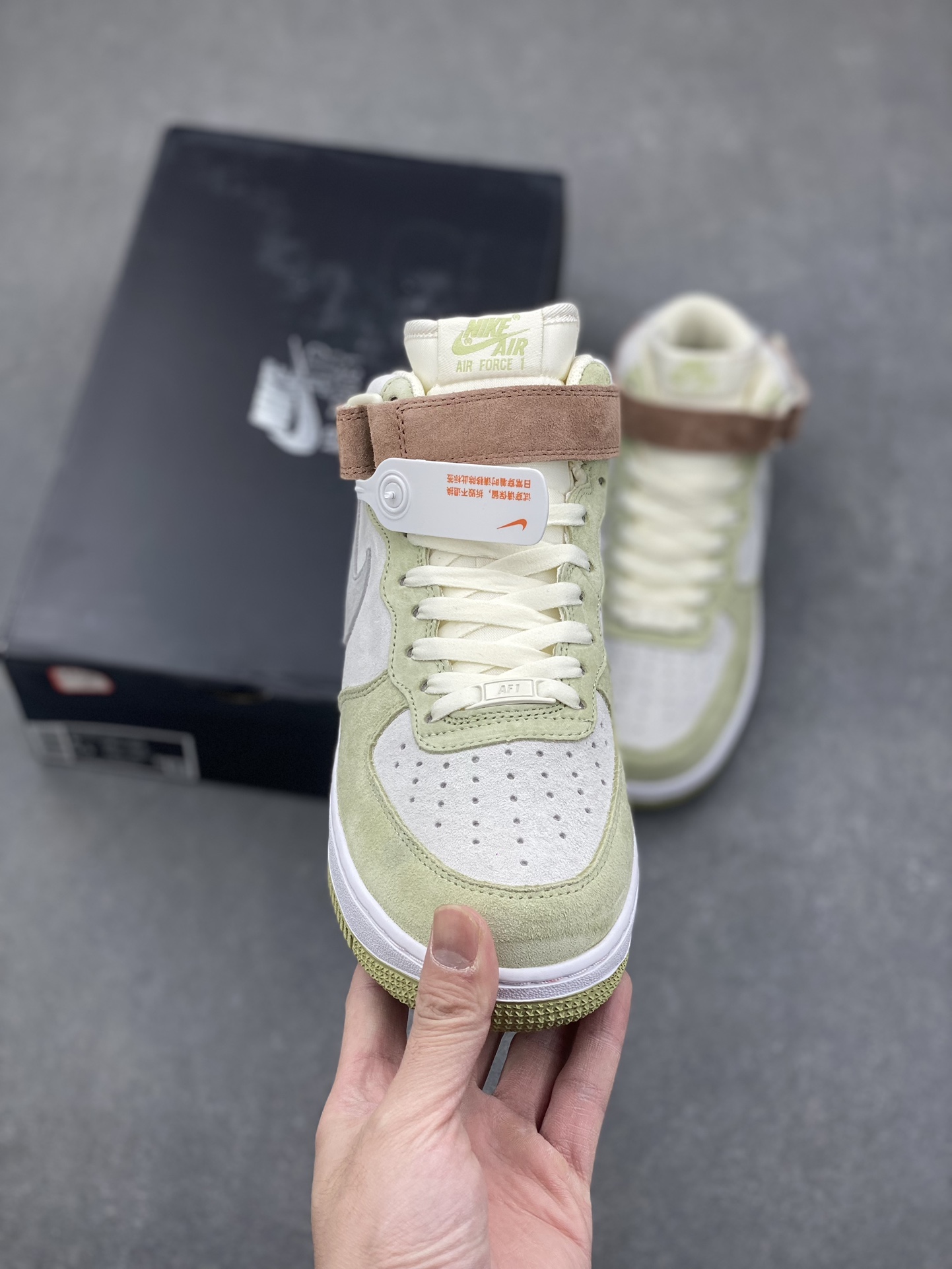 Nike Air Force 1 MID '07 Light Green/Grey Casual Sneakers,Original Suede 3 i1732915457 93 2