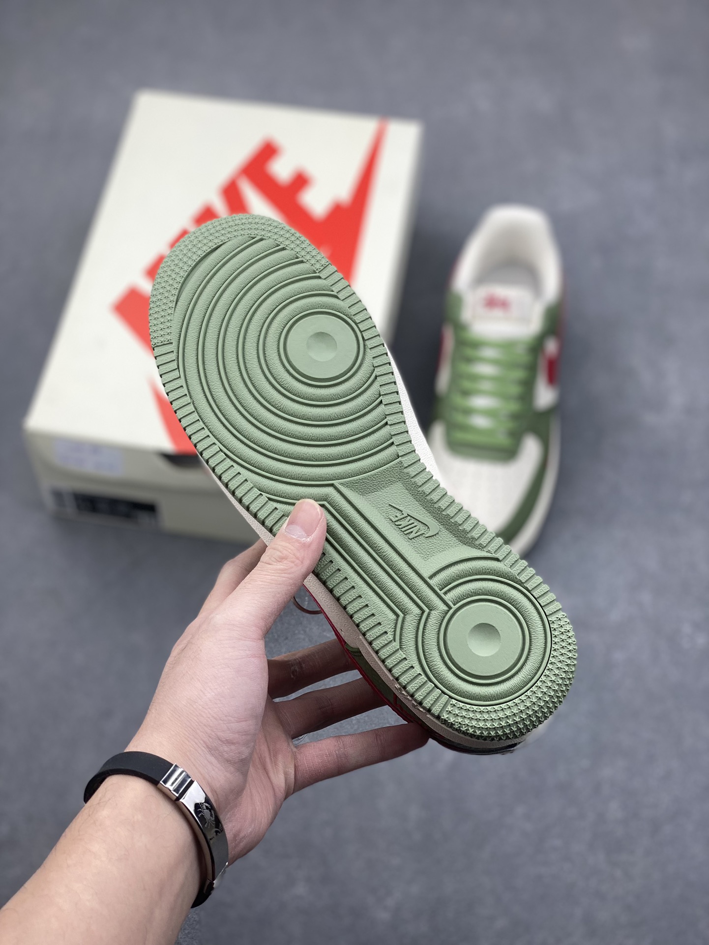 Nike Air Force 1 '07 Low Stussy Collab Green Snake Skin Sneakers 7 i1732915624 8002 0