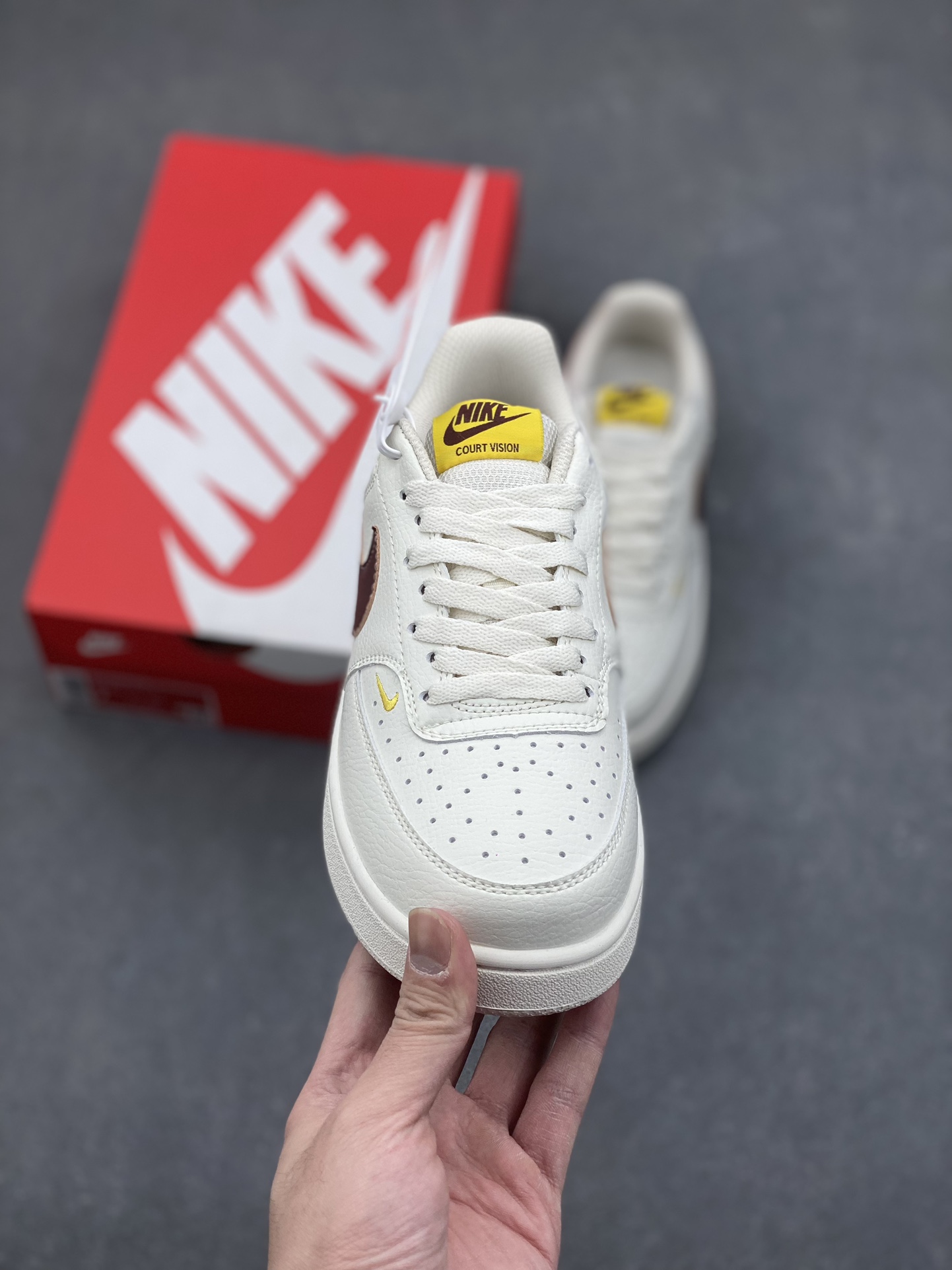 Nike Air Force 1 '07 Low Men's Shoes CD5434-117 Size 36-45 - Cream/Brown 3 i1732995120 426 2