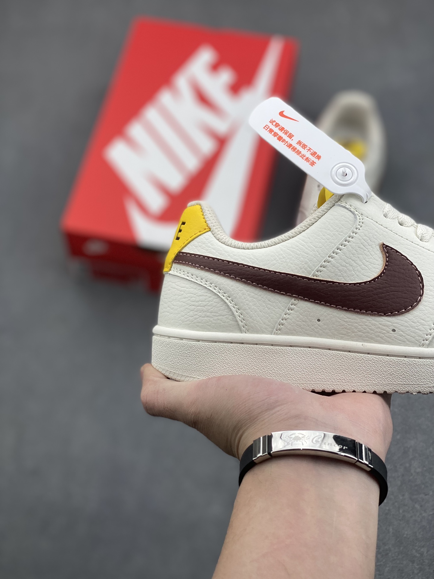 Nike Air Force 1 '07 Low Men's Shoes CD5434-117 Size 36-45 - Cream/Brown 6 i1732995120 8949 3