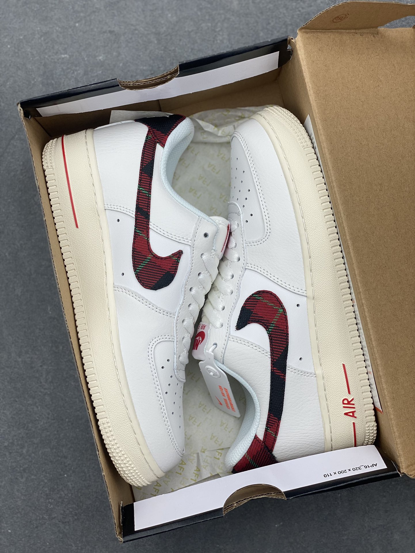 Nike Air Force 1 '07 Low White/Tartan Plaid Sneakers - Style DV0789-100 10 i1732995959 8805 5