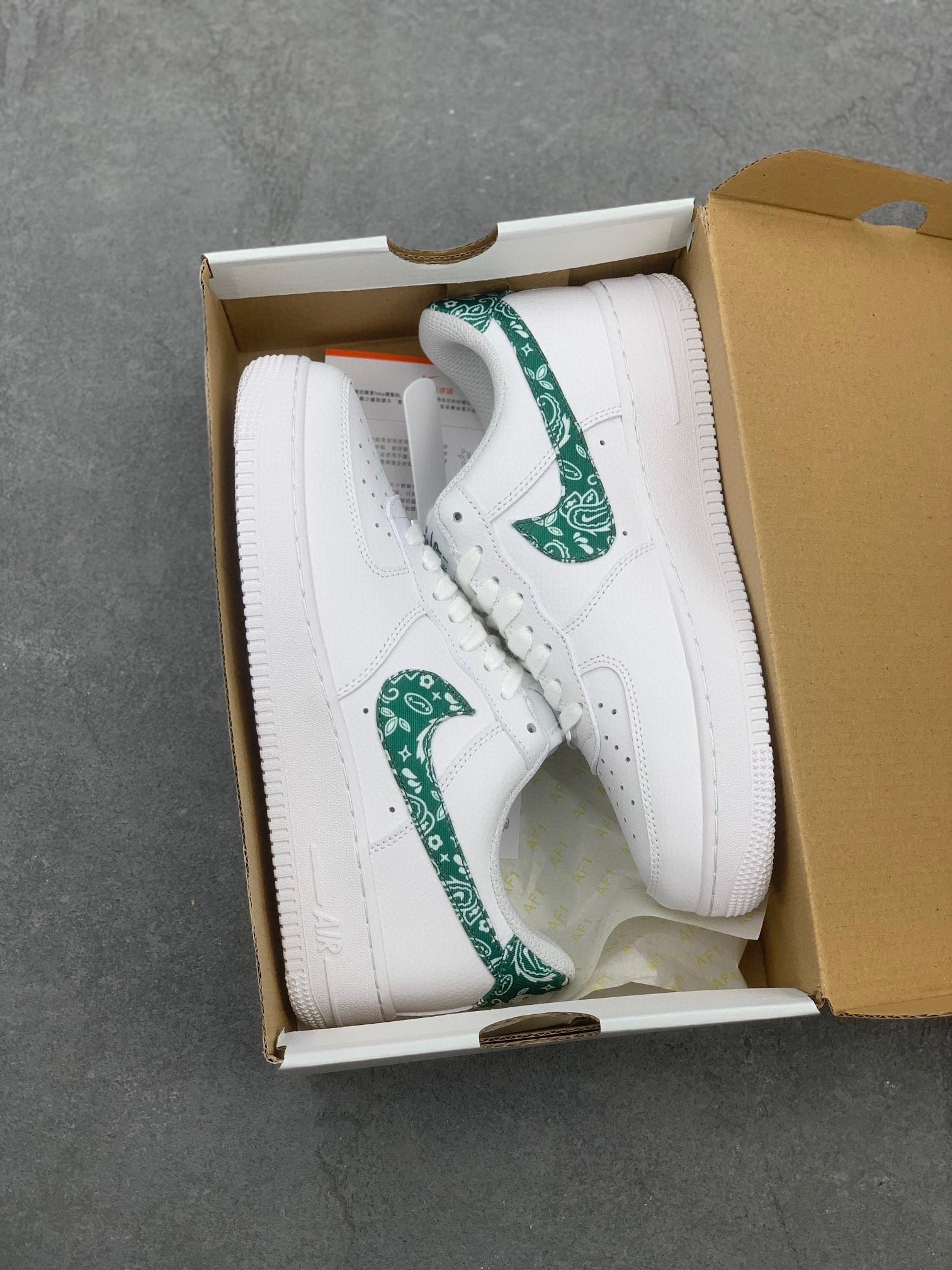 Nike Air Force 1 Low White Paisley Green (DH4406-102) - All Sizes Available 10 i1732998362 4838 4