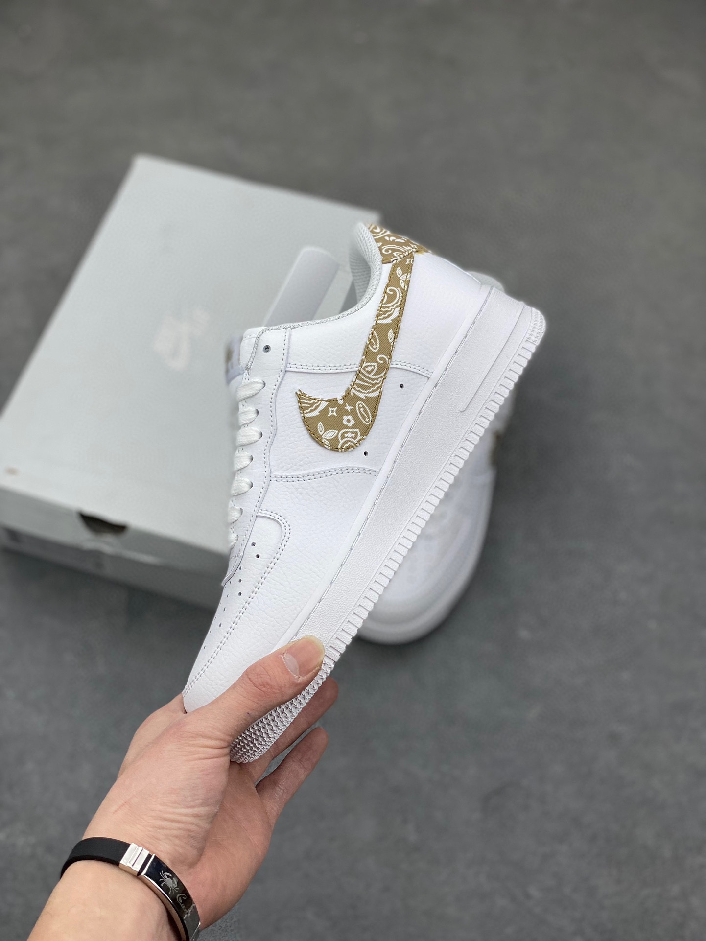 Nike Air Force 1 Low White Paisley (DJ9942-101) Premium Comfort Sneakers 4 i1732998439 151 0
