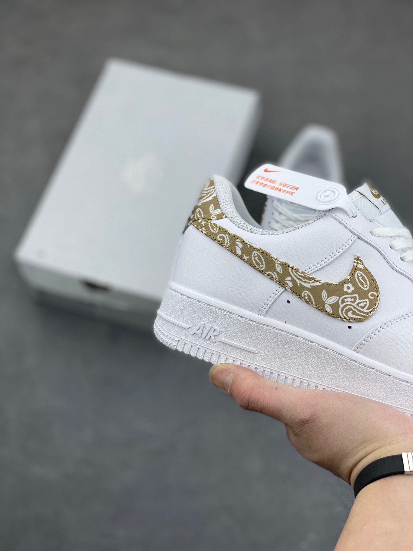 Nike Air Force 1 Low White Paisley (DJ9942-101) Premium Comfort Sneakers 6 i1732998439 4160 7