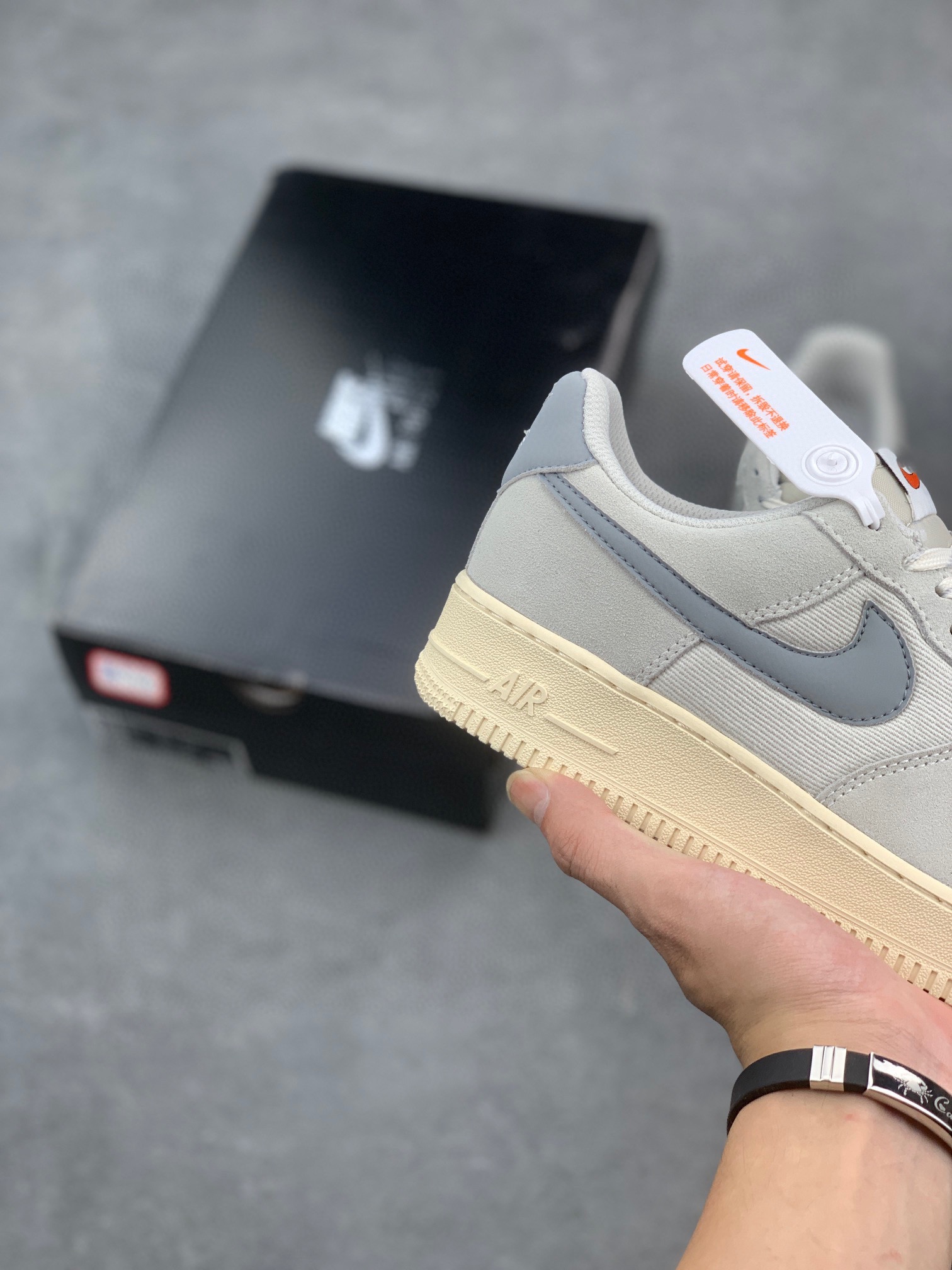 Nike Air Force 1 Low Grey Shoes,Air Cushion, Mens, Women, Unisex Size 6 i1732998916 3621 1