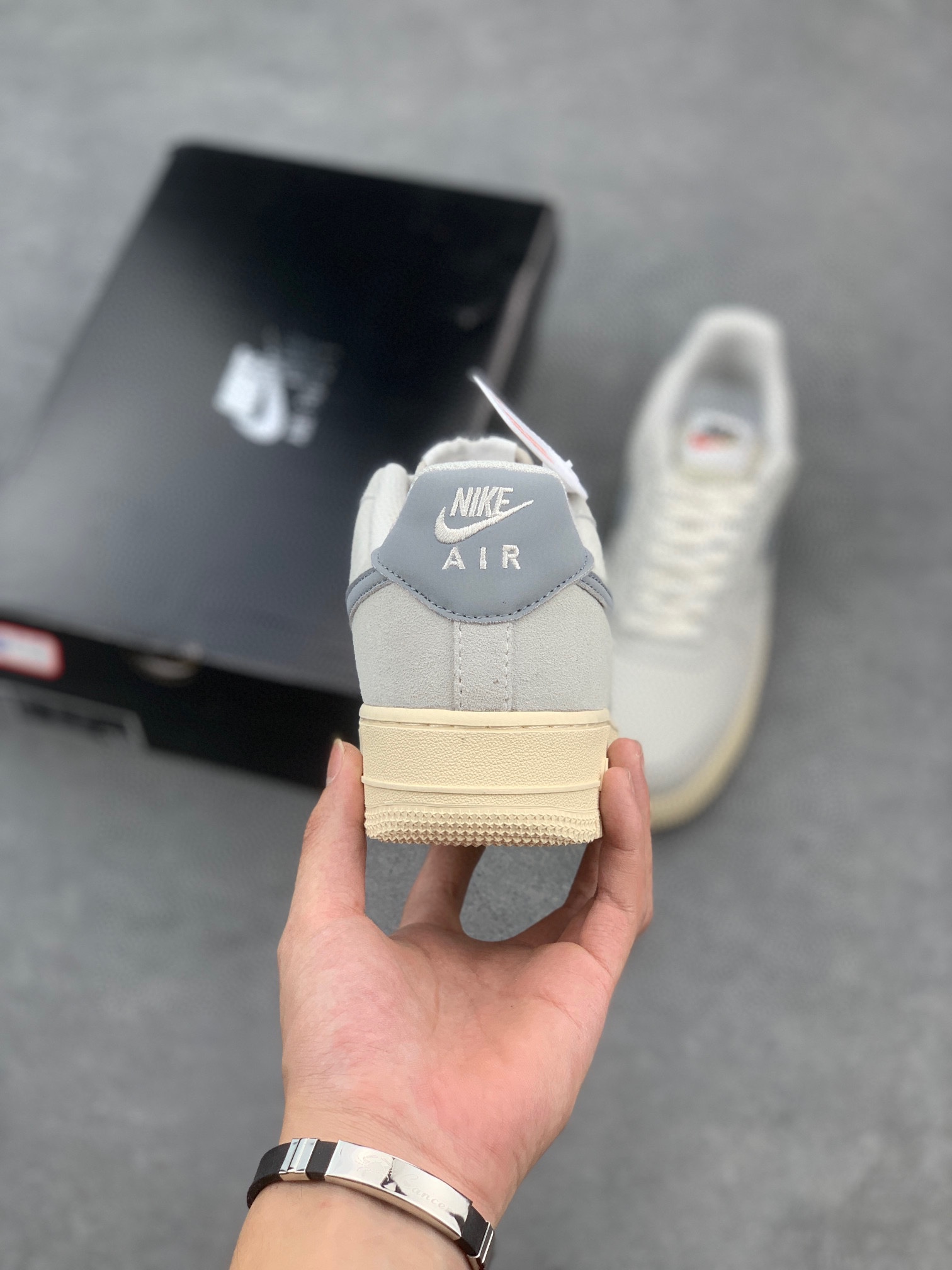 Nike Air Force 1 Low Grey Shoes,Air Cushion, Mens, Women, Unisex Size 5 i1732998917 7155 8