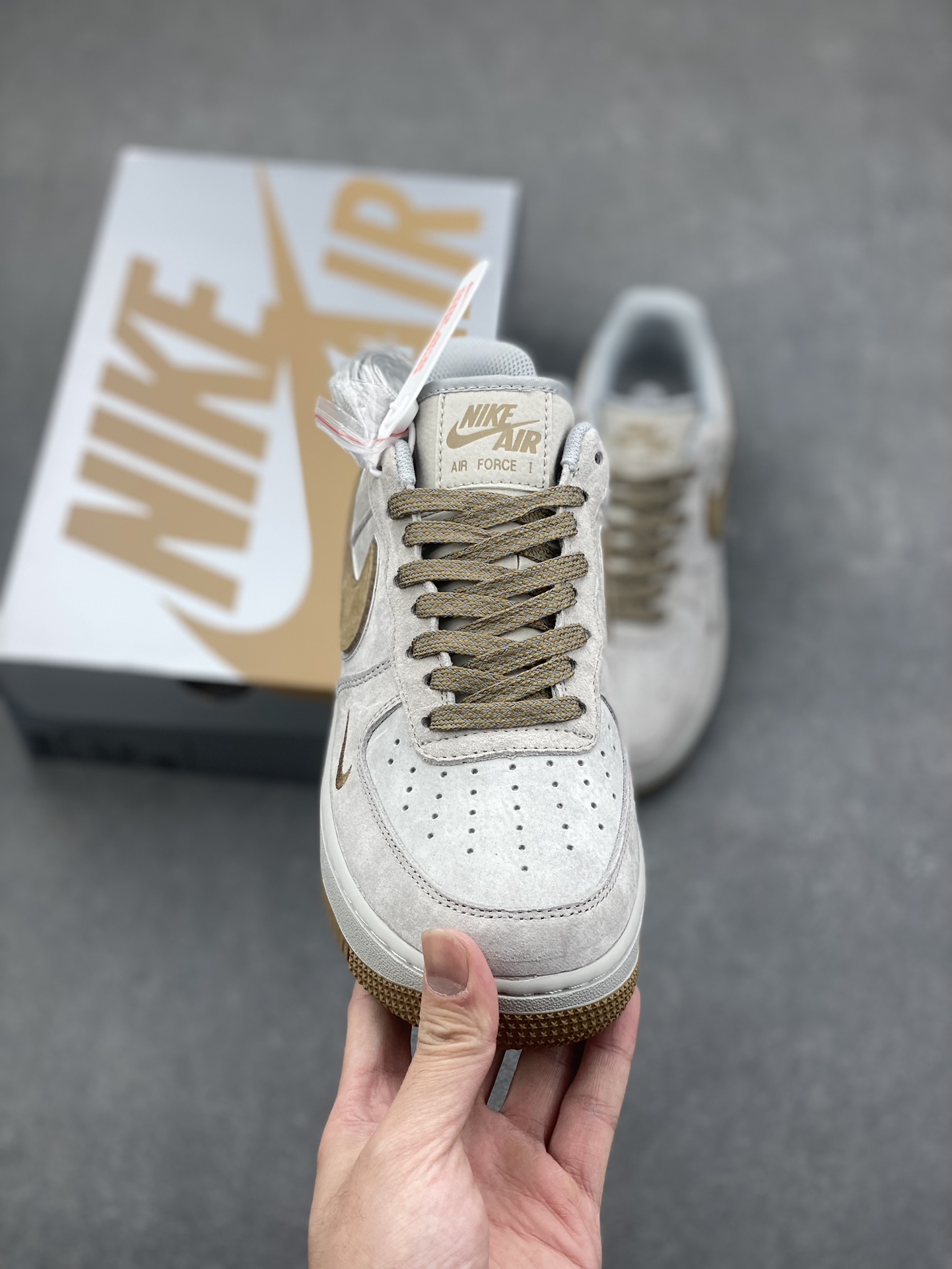 Nike Air Force 1 '07 Low Suede Khaki Sneakers 3 i1733071171 3669 4