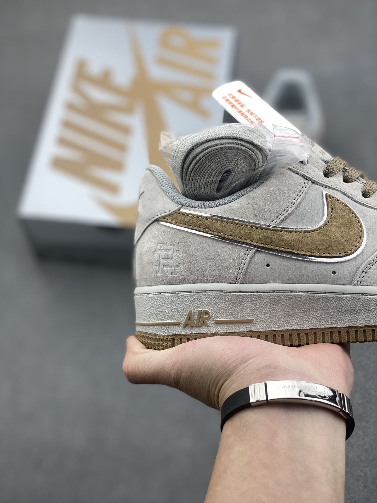 Nike Air Force 1 '07 Low Suede Khaki Sneakers 6 i1733071171 8034 6