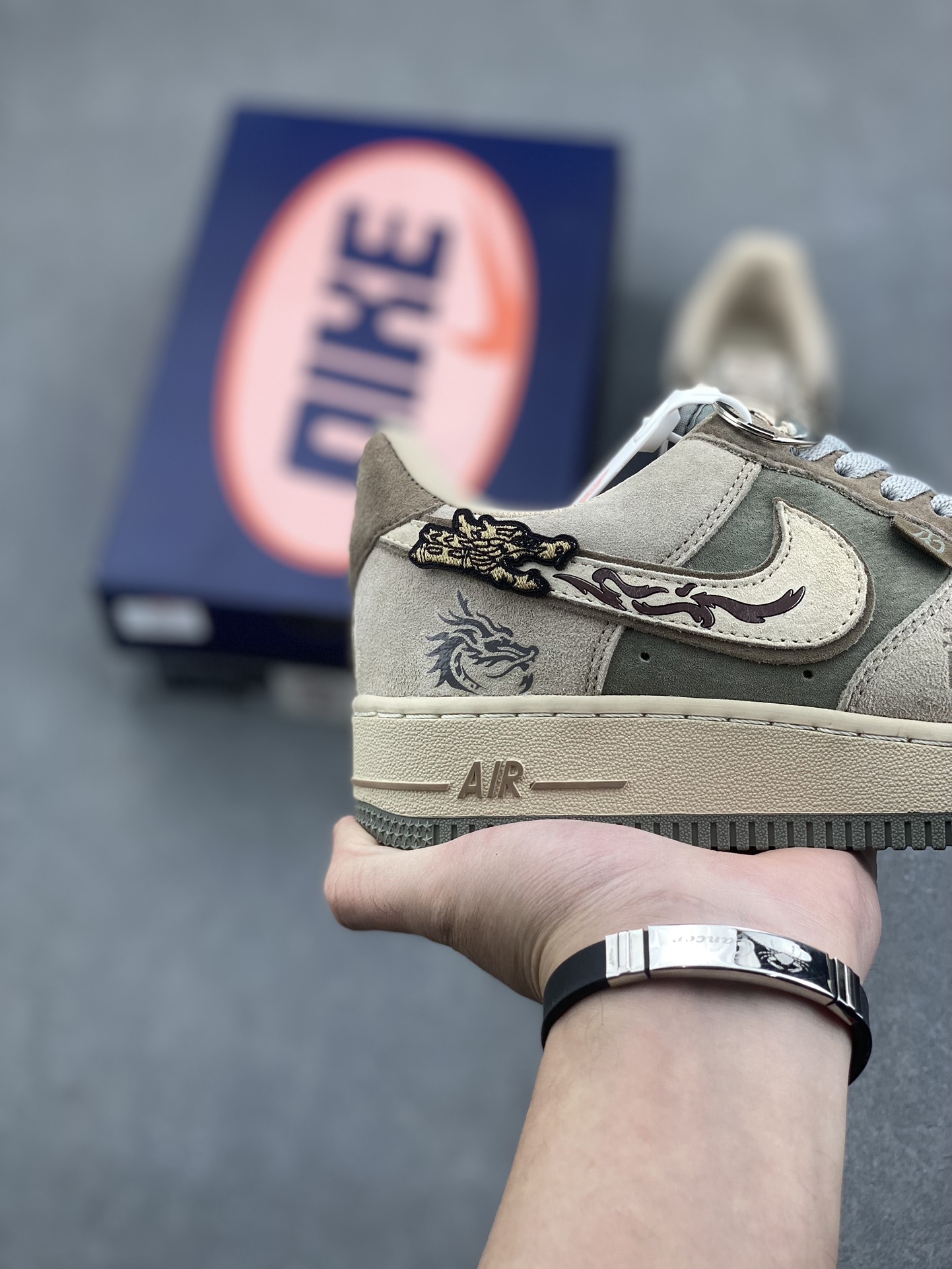 Nike Air Force 1 Low 'Green Dragon Crescent Blade' Custom Sneakers 6 i1733071226 2748 5