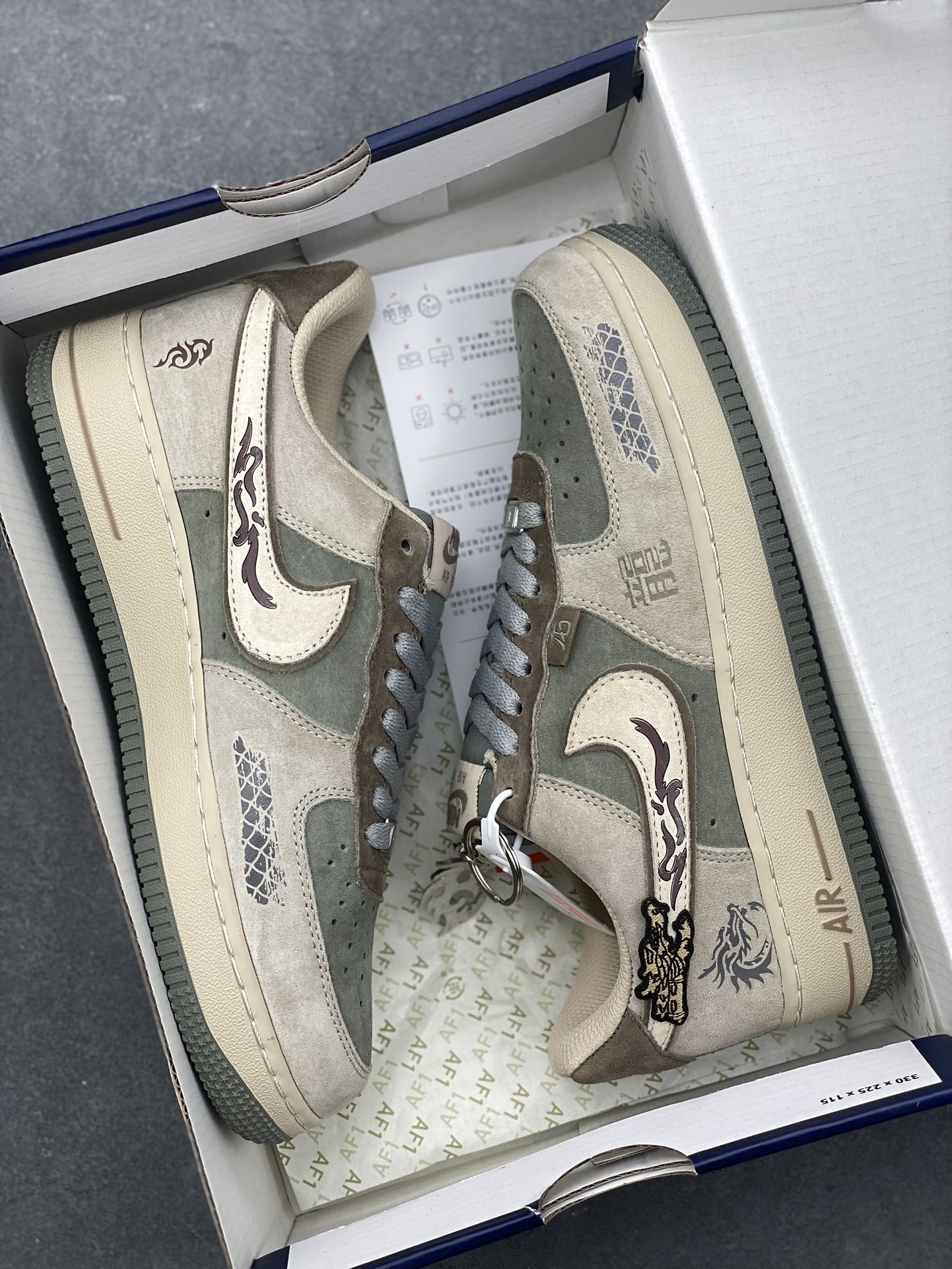 Nike Air Force 1 Low 'Green Dragon Crescent Blade' Custom Sneakers 10 i1733071226 4007 3