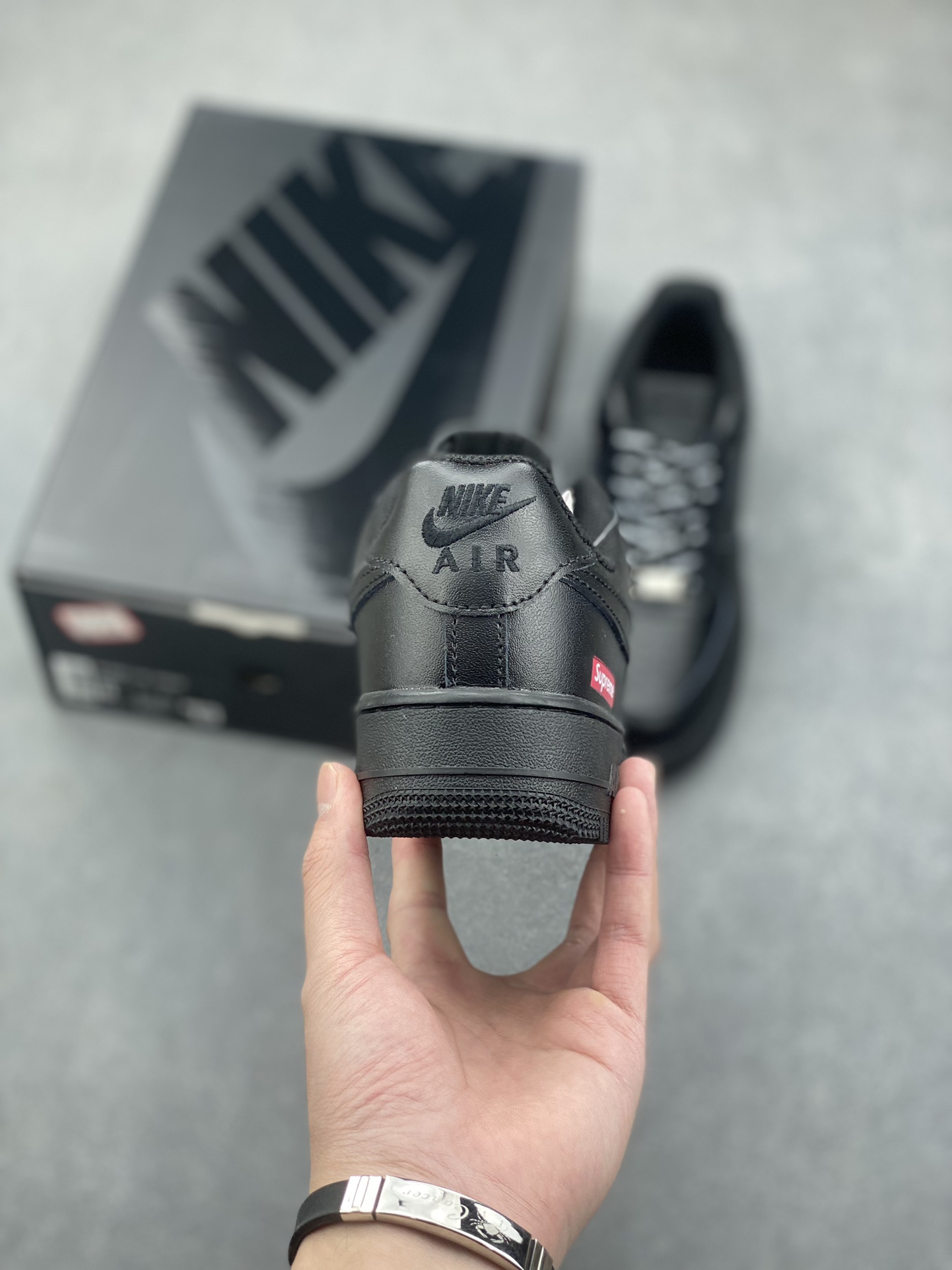 Nike Air Force 1 '07 Low Black Supreme Men's Sneakers, Size 36-45 5 i1733071679 1160 5