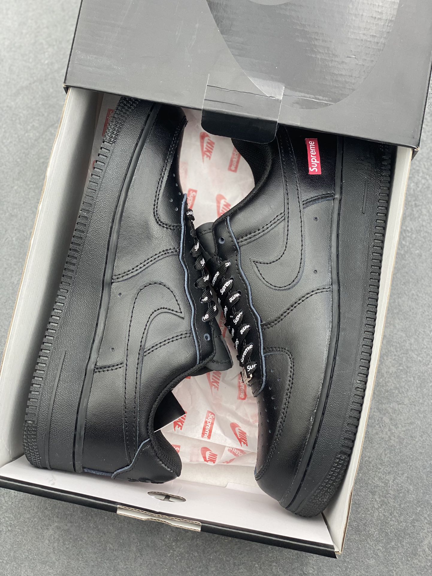 Nike Air Force 1 '07 Low Black Supreme Men's Sneakers, Size 36-45 10 i1733071679 2965 2