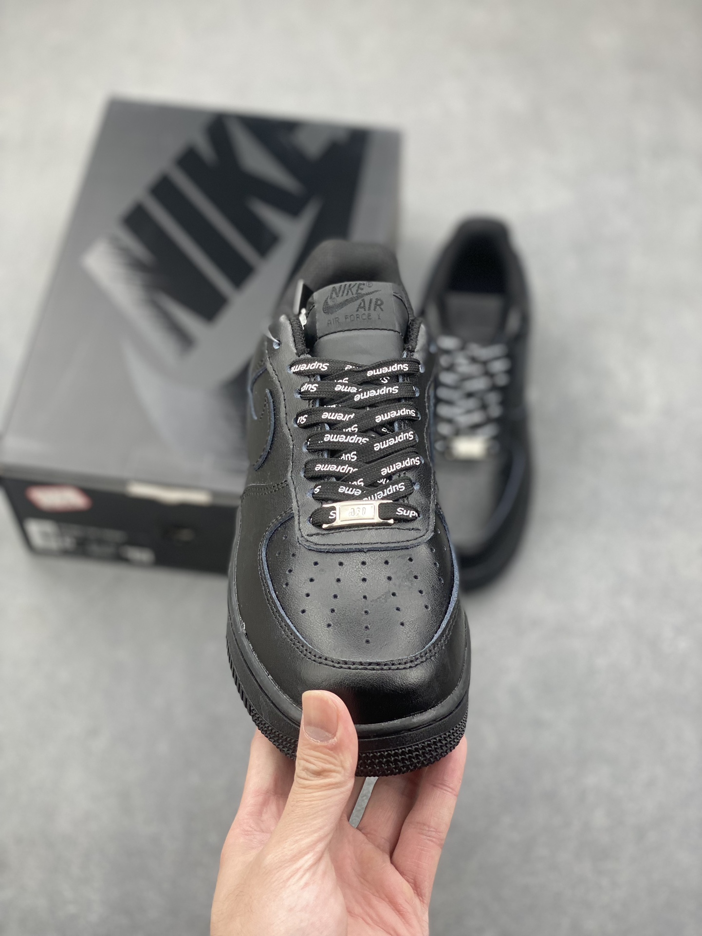 Nike Air Force 1 '07 Low Black Supreme Men's Sneakers, Size 36-45 3 i1733071679 3854 0
