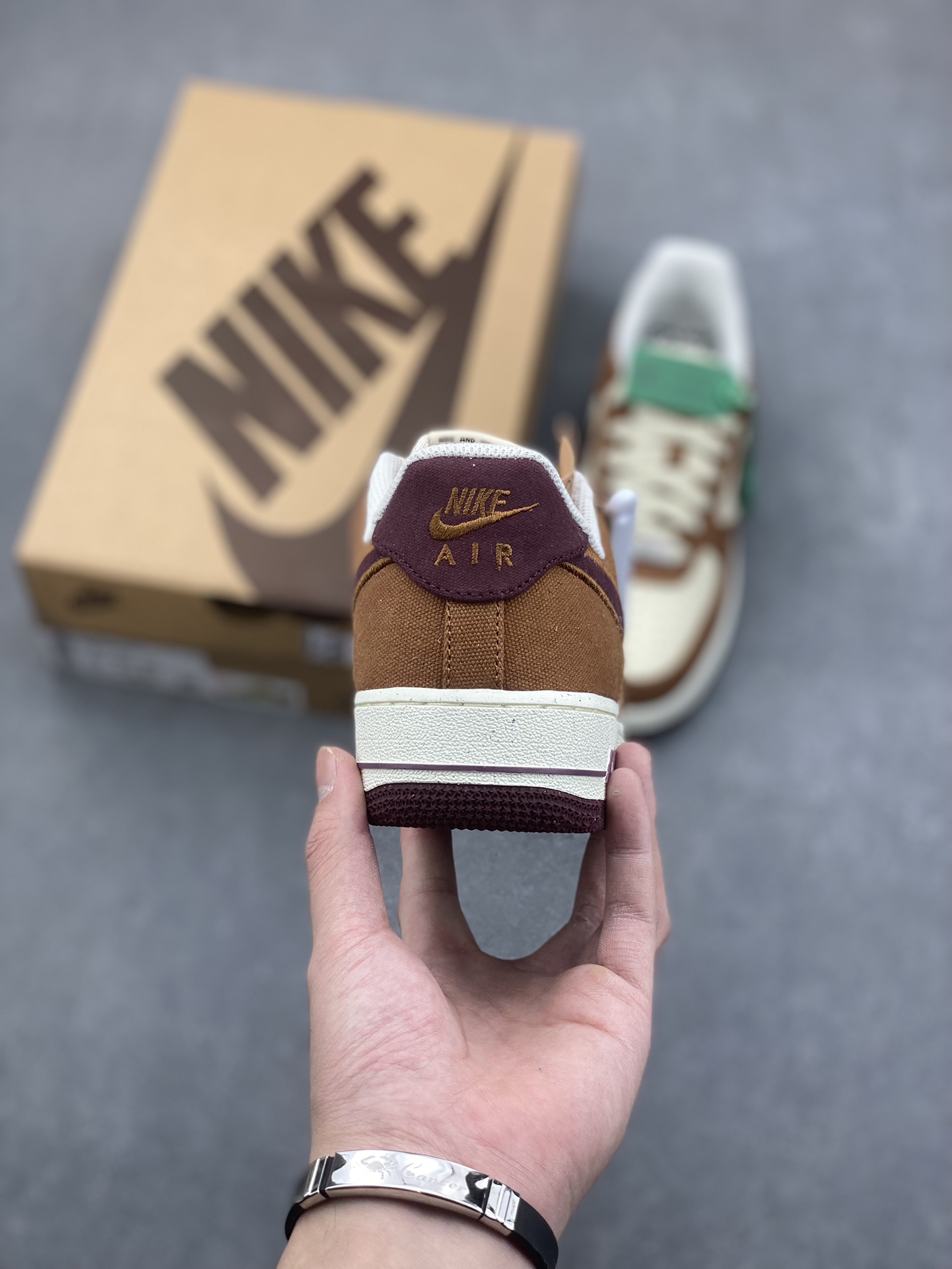Nike Air Force 1 '07 Low Brown Basalt and Summit White Men's Shoes 5 i1733157526 1421 7
