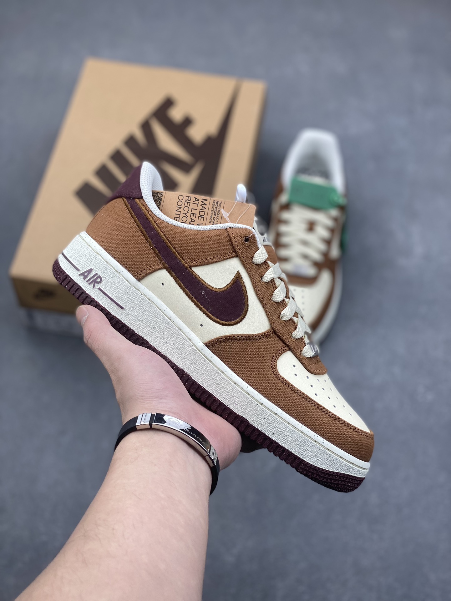Nike Air Force 1 '07 Low Brown Basalt and Summit White Men's Shoes 2 i1733157526 8263 6