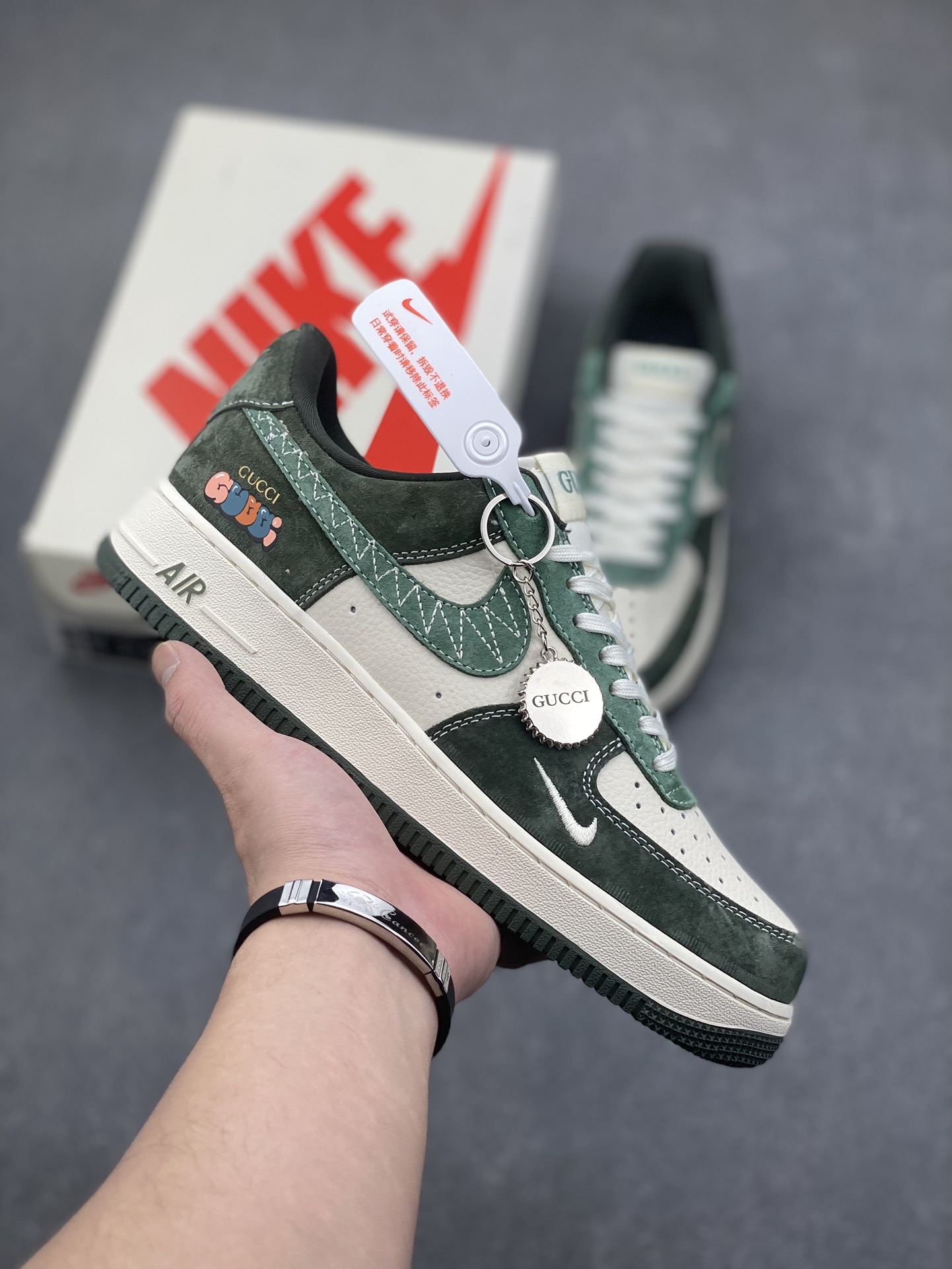 Nike Air Force 1 '07 Low Gucci Collab Jade Green Sneakers 2 i1733157926 4401 8