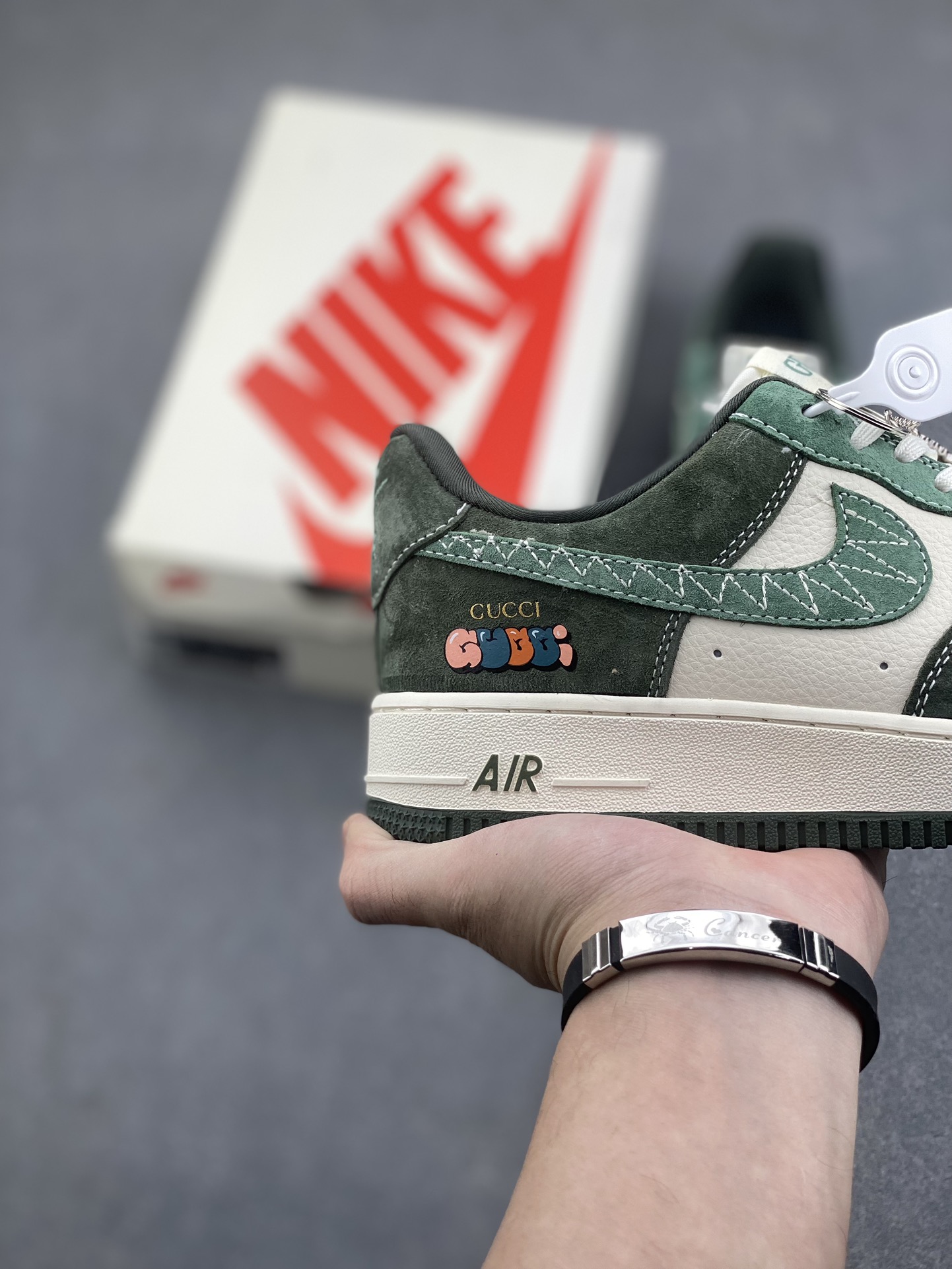 Nike Air Force 1 '07 Low Gucci Collab Jade Green Sneakers 6 i1733157926 9065 5