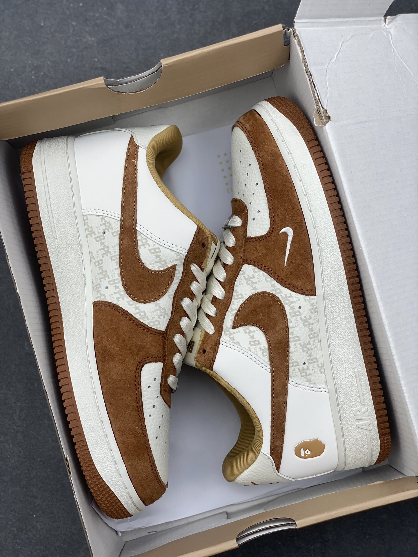 Air Force 1 '07 Low Brown Suede BAPE Collaboration - Premium Quality 10 i1733158602 1738 4