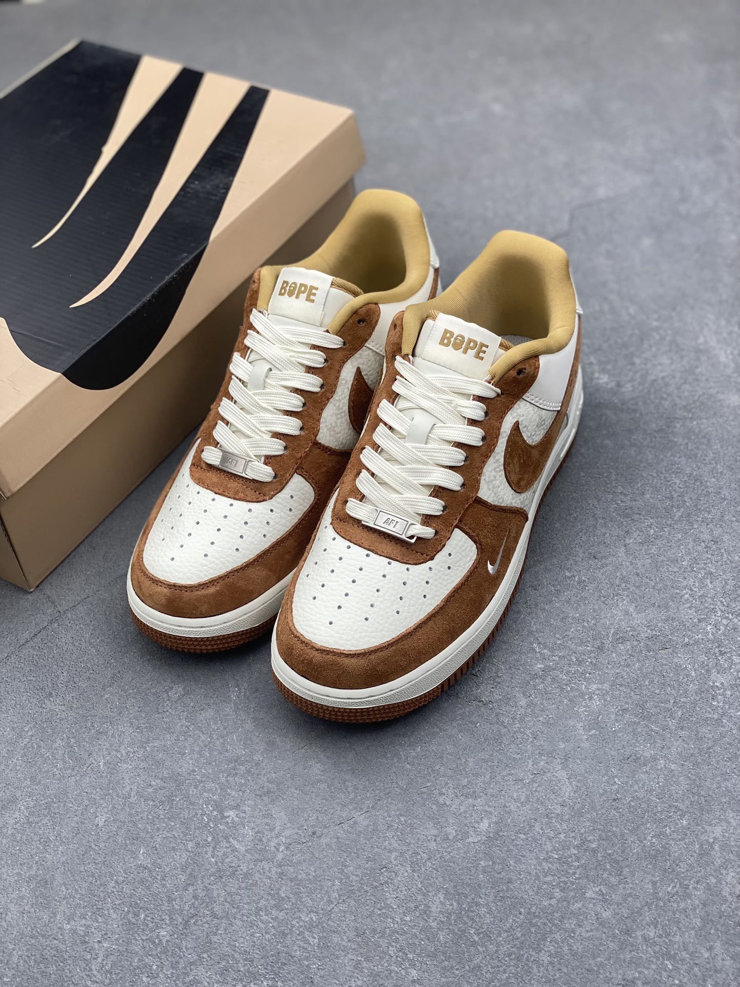Air Force 1 '07 Low Brown Suede BAPE Collaboration - Premium Quality 9 i1733158602 3320 5